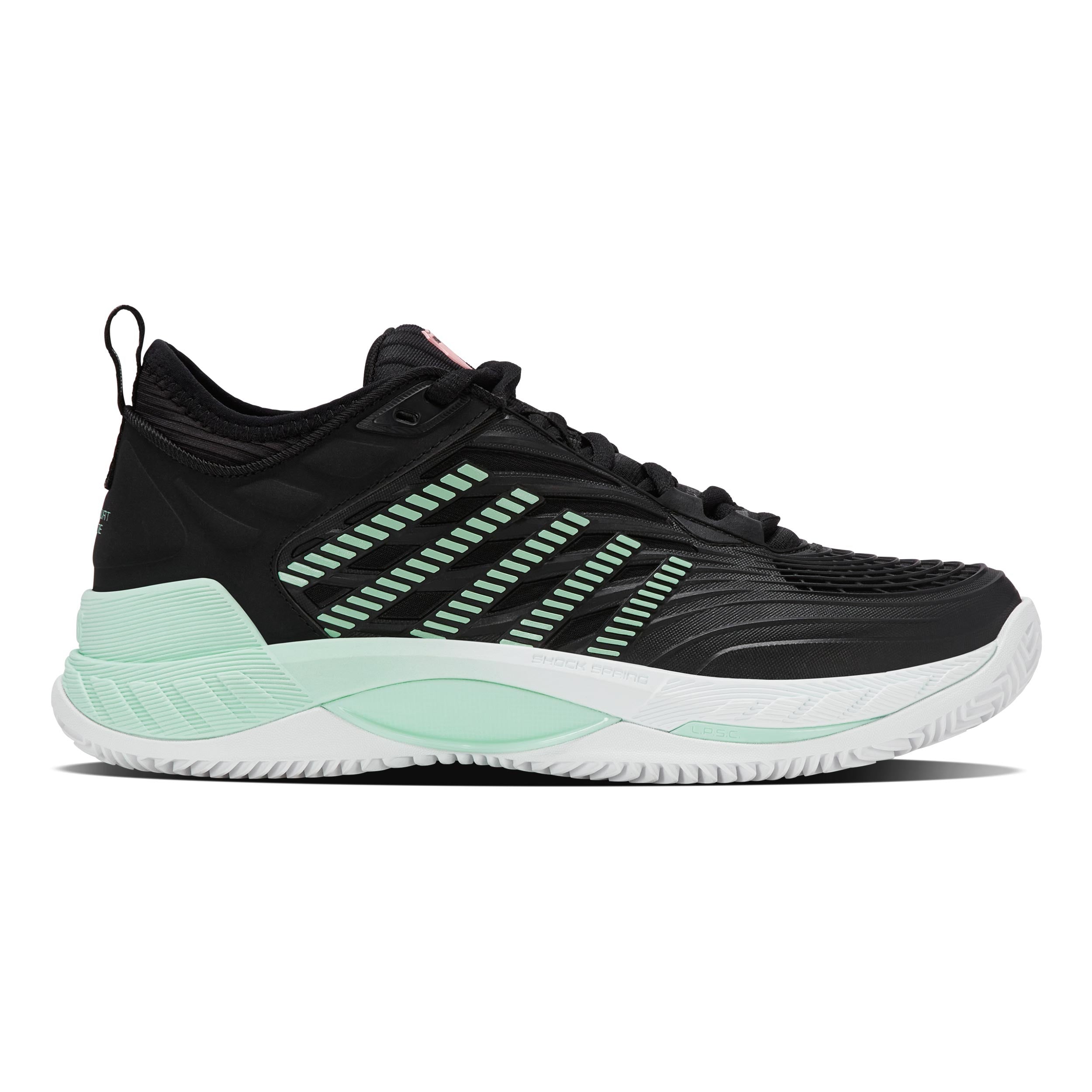 K-Swiss Hypercourt Supreme 2 Gravelschoen Dames - zwart, mint
