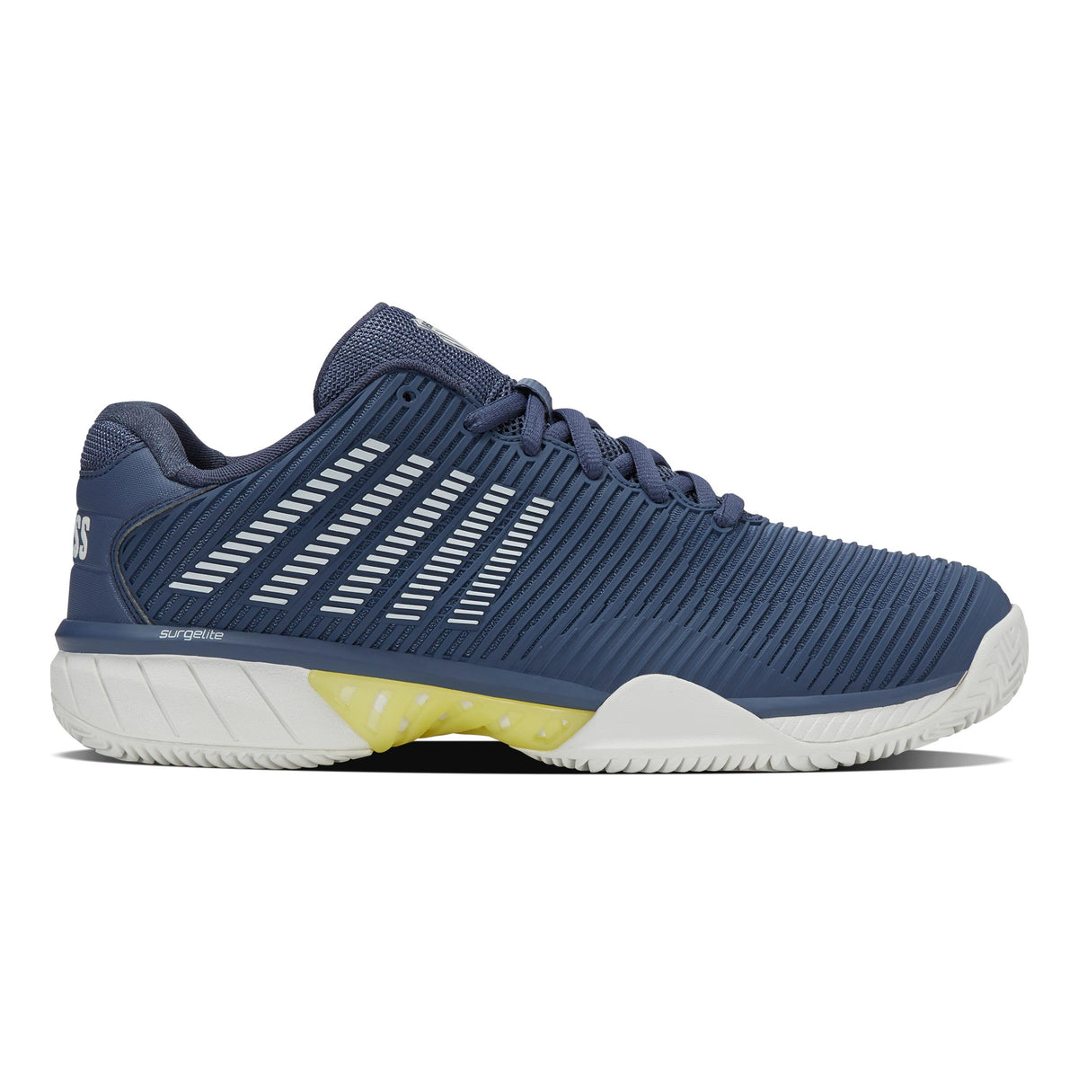 K-Swiss Hypercourt Express 2 Chaussure Terre Battue Hommes-Bleu Petrol, Blanc
