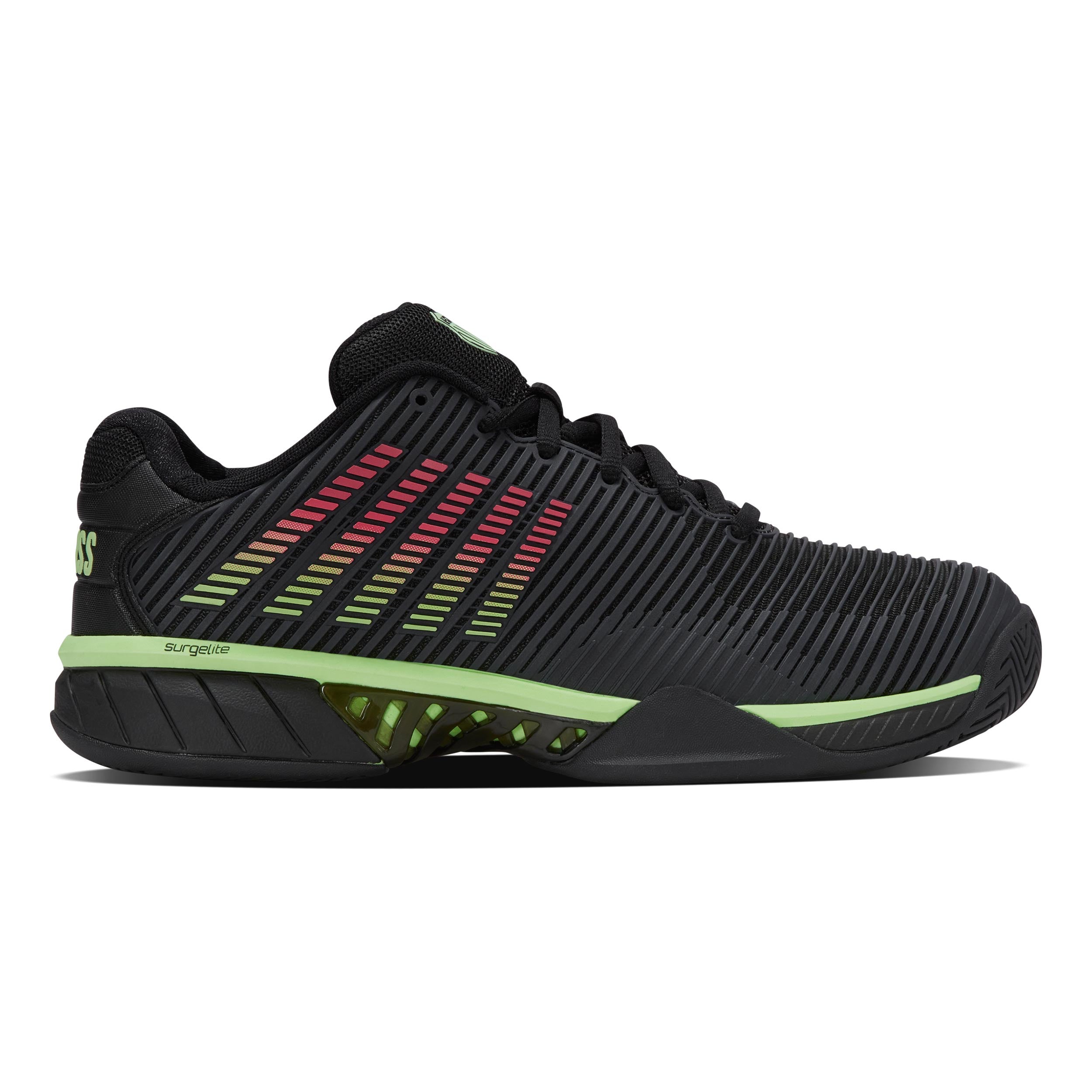 K-Swiss Hypercourt Express 2 Allcourt Schoen Heren-Zwart,Neongroen