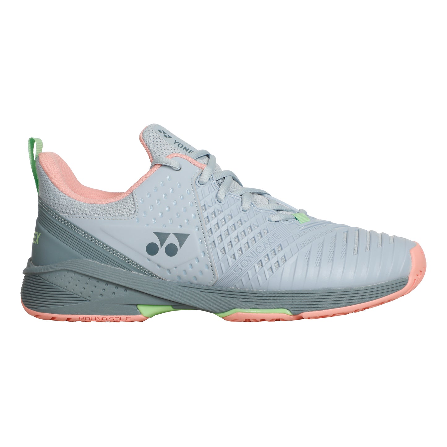 Yonex Sonicage 3 Chaussures Padel Femmes-Bleu Clair,Abricot
