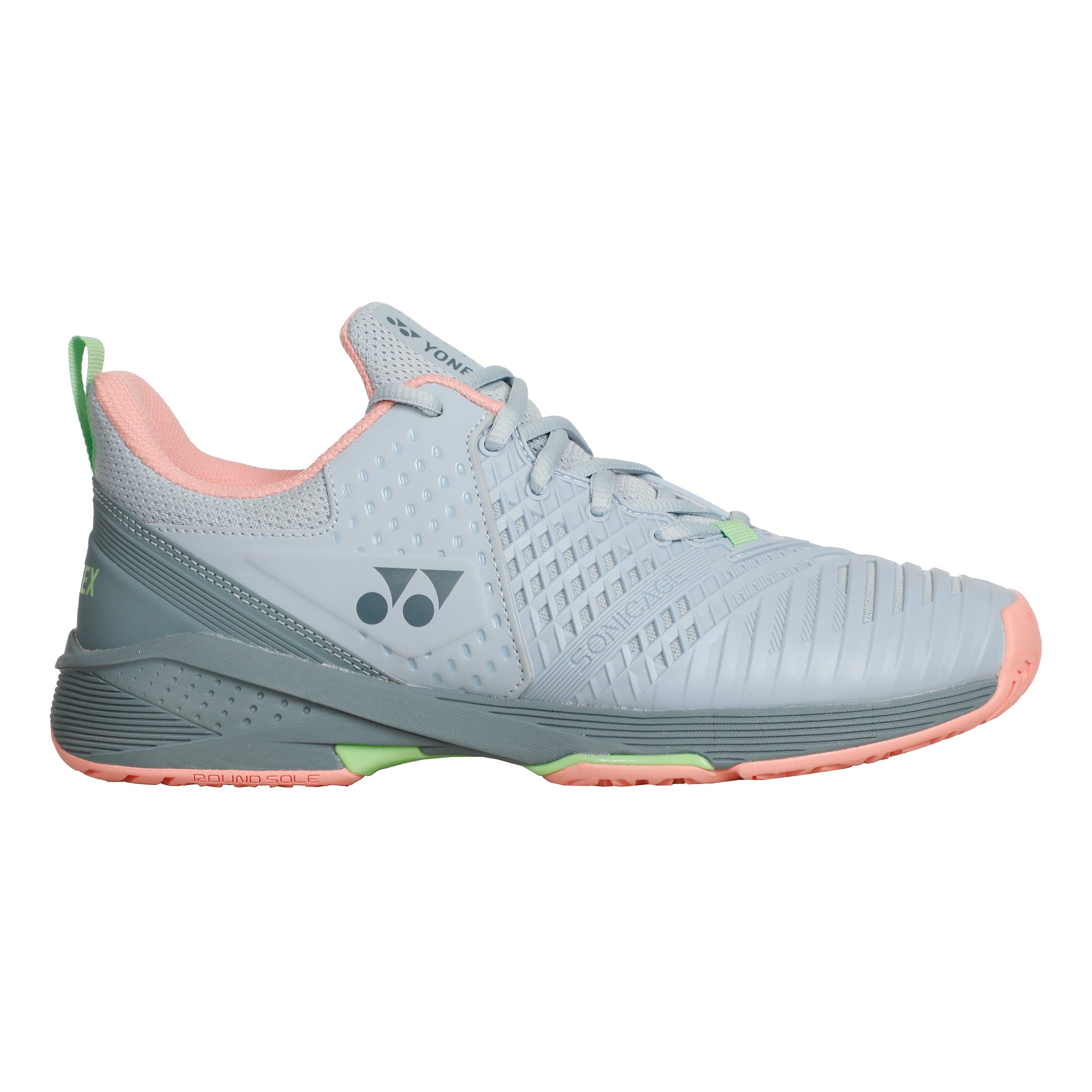 Yonex Sonicage 3 Chaussures Padel Femmes-Bleu Clair,Abricot