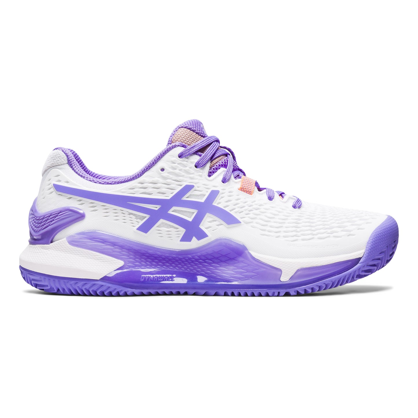 ASICS Gel-Resolution 9 Gravelschoen Dames - wit, mauve
