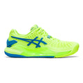 Gel-Resolution 9 Chaussure terre battue Femmes - vert fluo, bleu