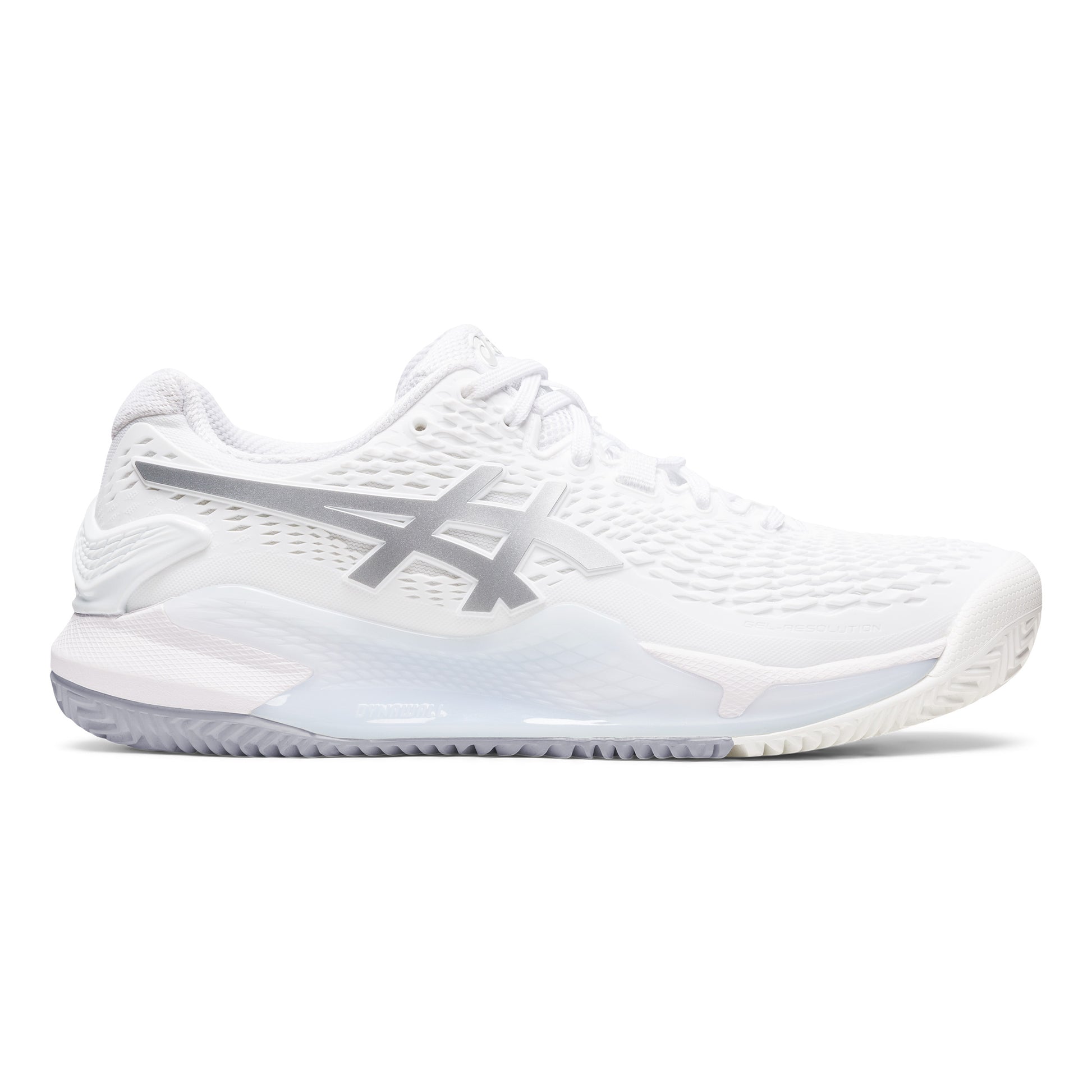ASICS Gel-Resolution 9 Gravelschoen Dames - wit, zilver