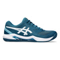Gel-Dedicate 8 Chaussure terre battue Hommes - bleu petrol, blanc