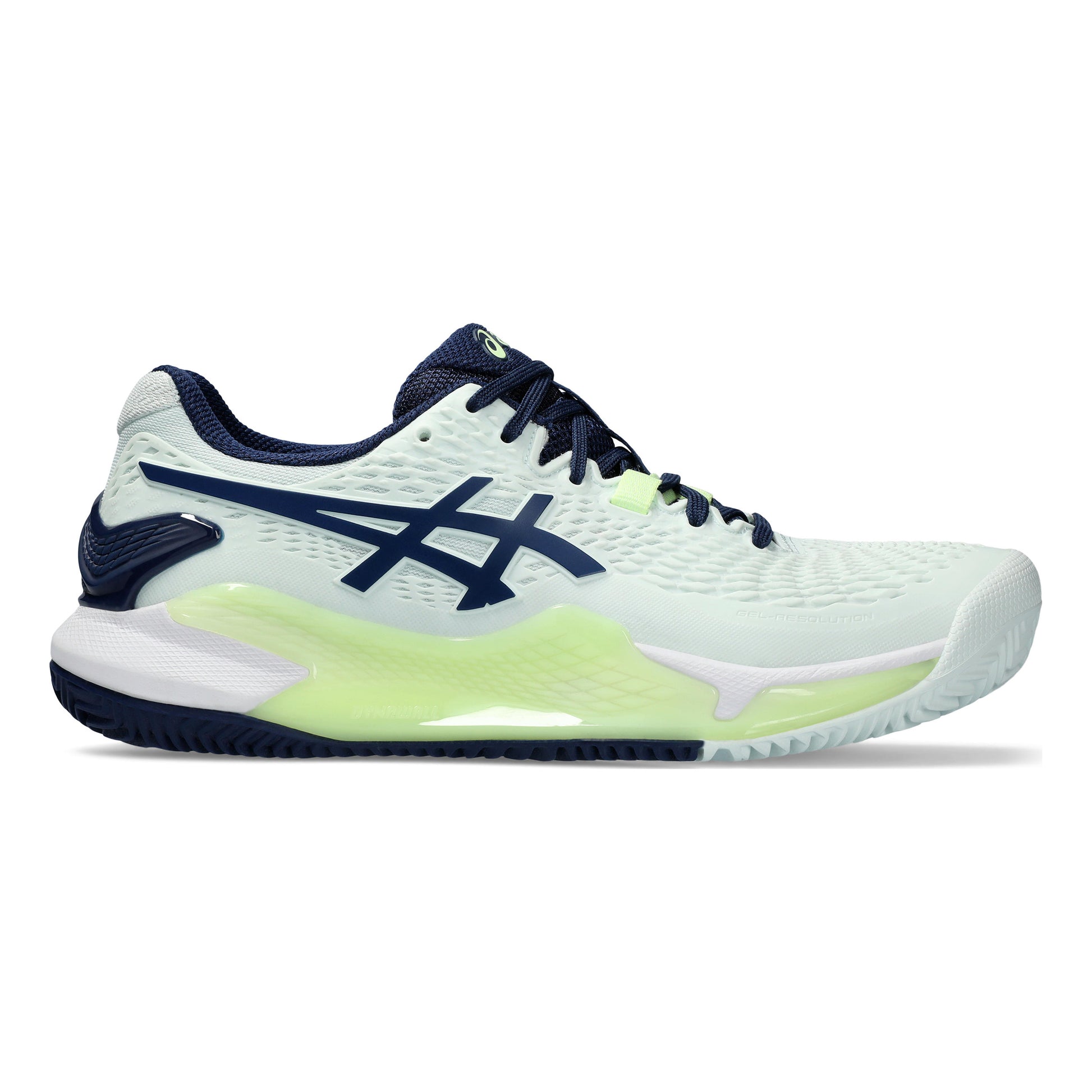 ASICS Gel-Resolution 9 Gravelschoen Dames - mint, donkerblauw