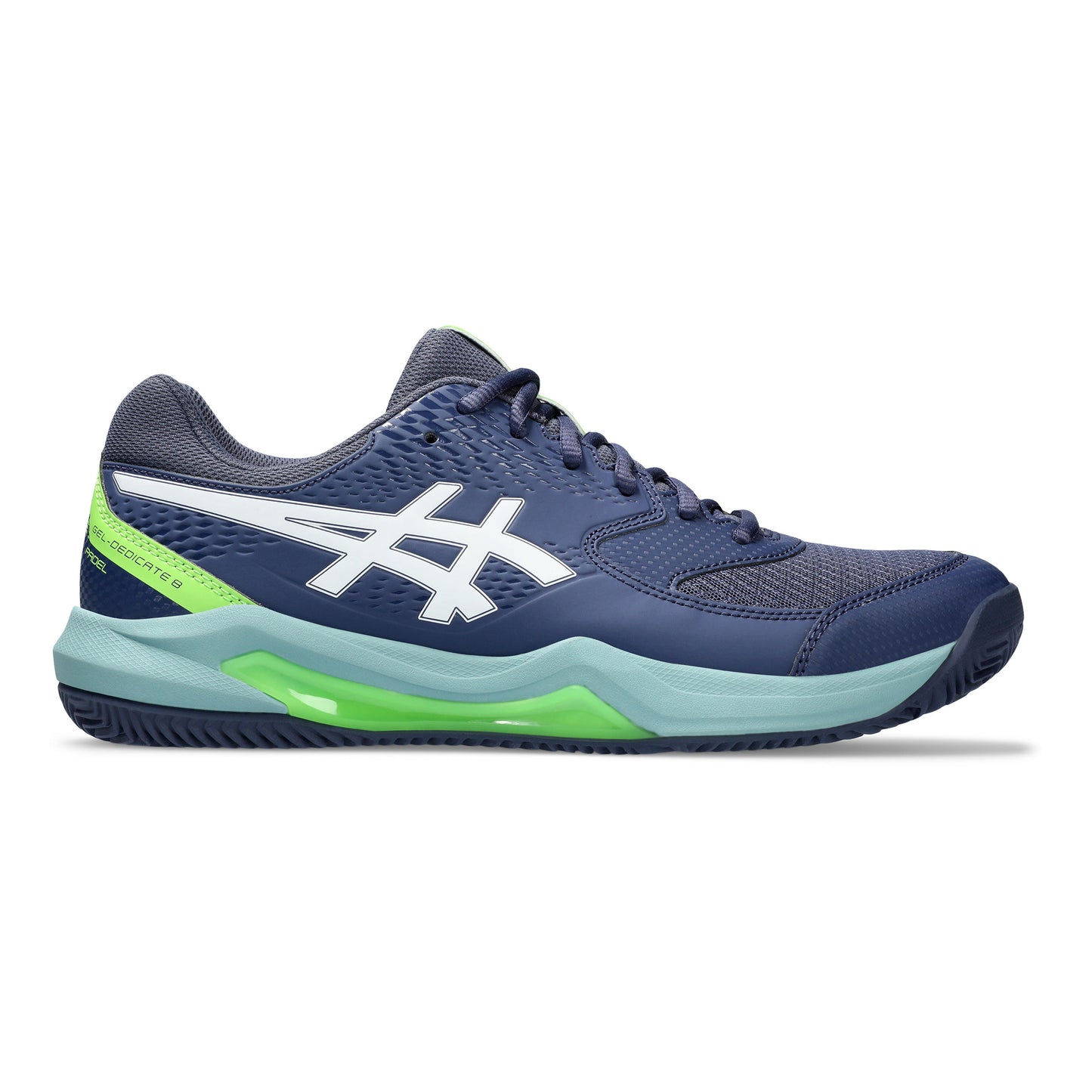ASICS Gel-Dedicate 8 Padel schoen Heren - donkerblauw, mint