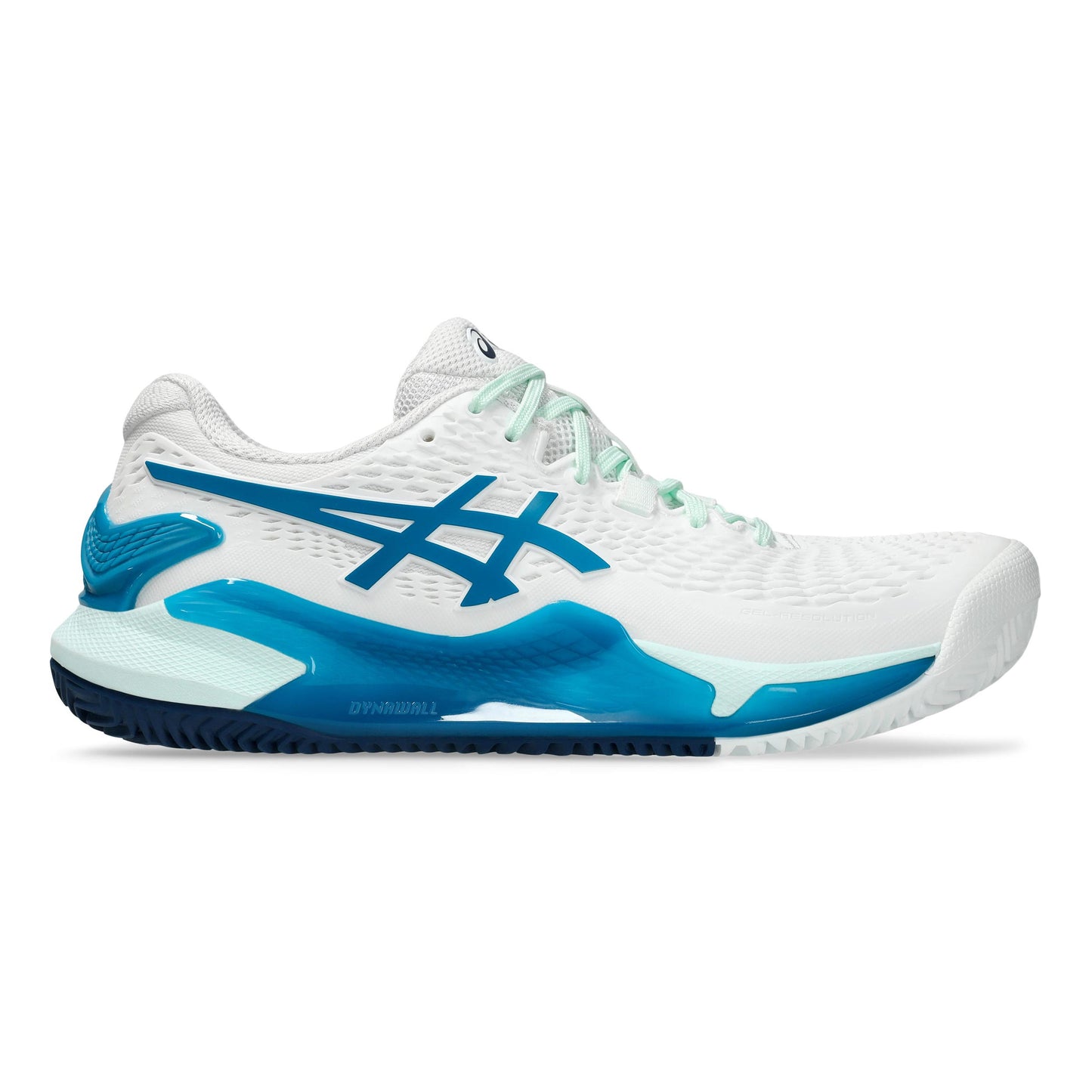 ASICS Gel-Resolution 9 Gravelschoen Dames - wit, blauw