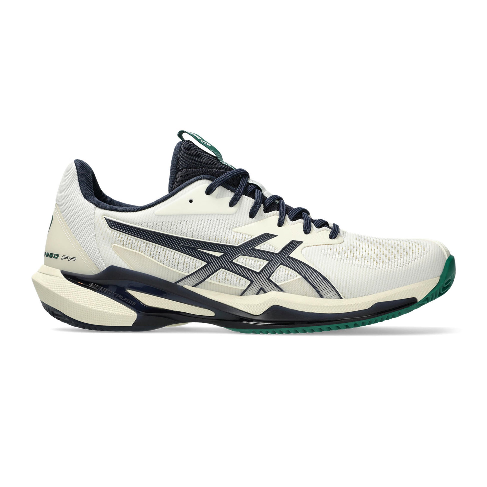 ASICS Solution Speed FF 3 Gravelschoen Heren - crème, donkerblauw