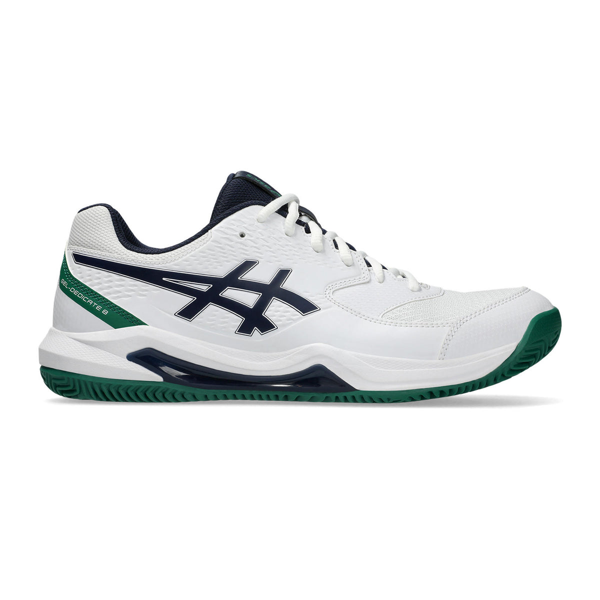 ASICS Gel-Dedicate 8 Gravelschoen Heren - wit, groen