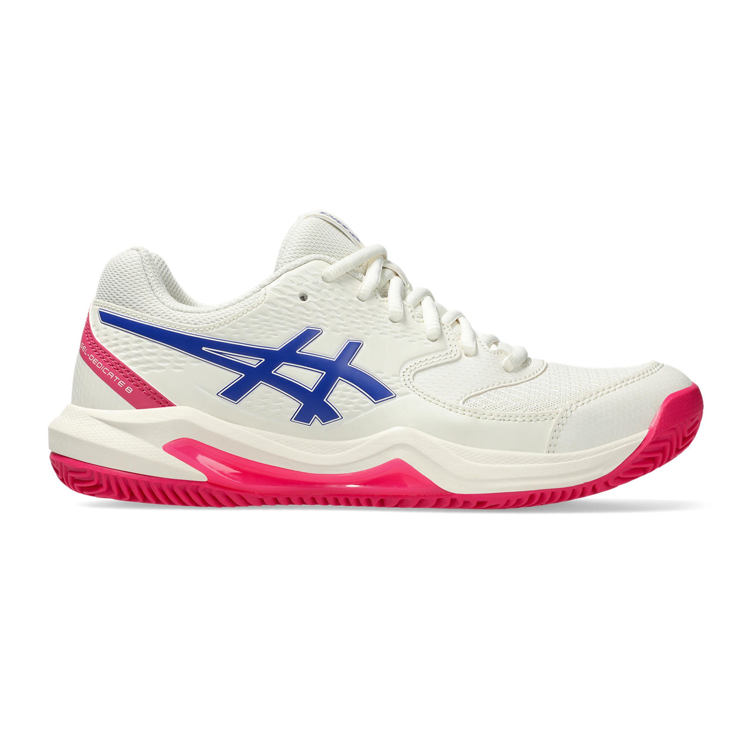 ASICS Gel-Dedicate 8 Gravelschoen Dames - crème, donkerblauw