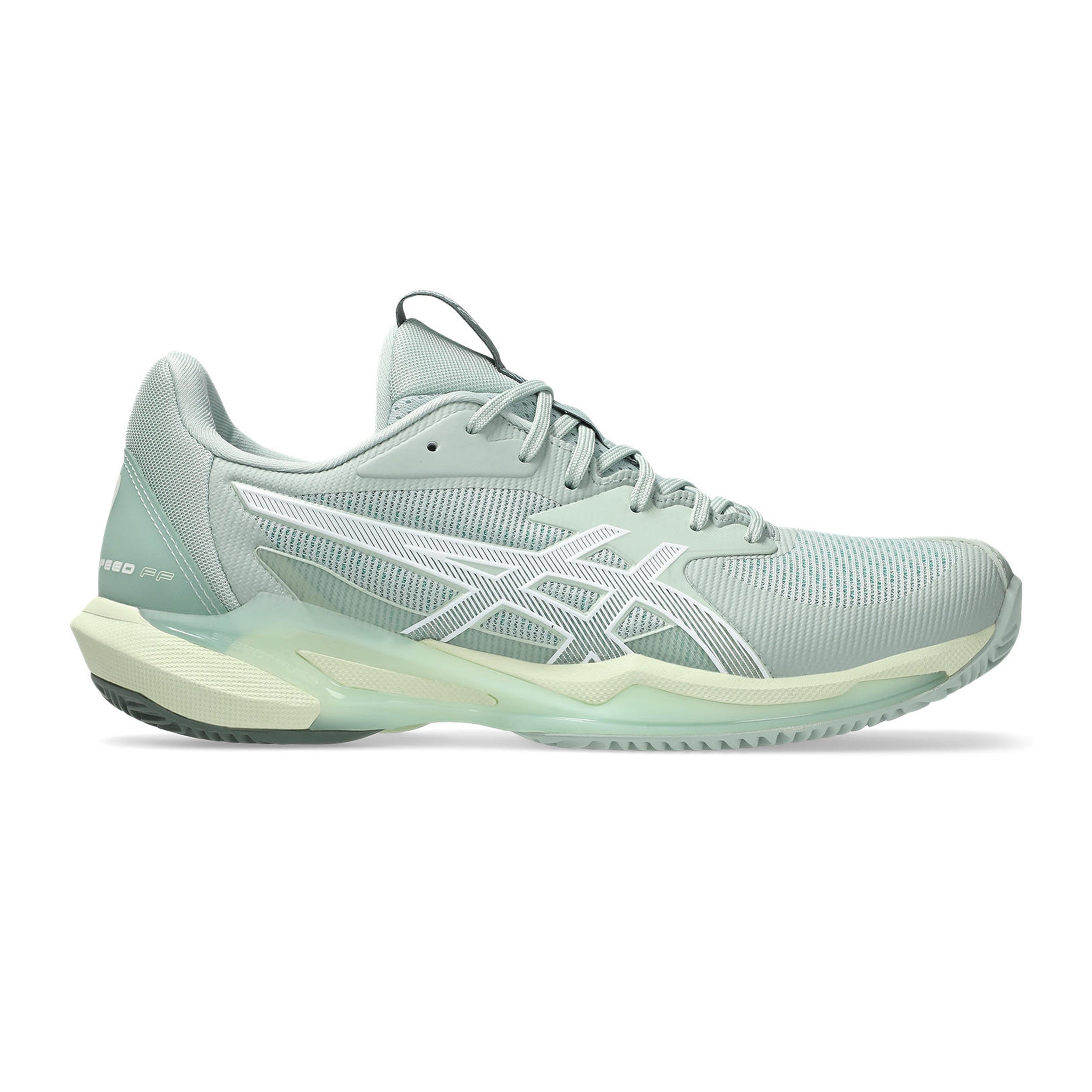 ASICS Solution Speed FF 3 Gravelschoen Dames - blauwgrijs, wit
