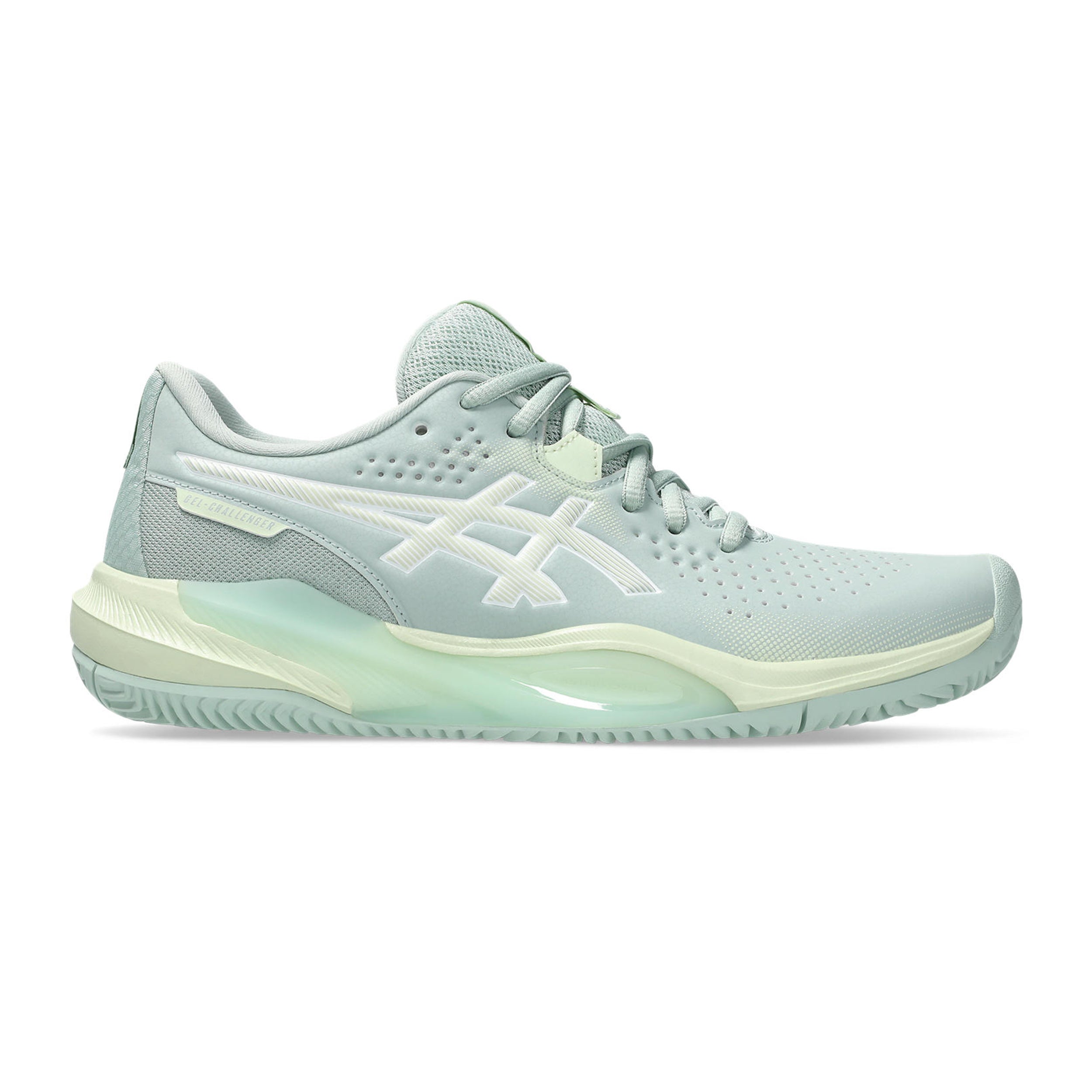ASICS Gel-Challenger 15 Gravelschoen Dames - blauwgrijs, limoen