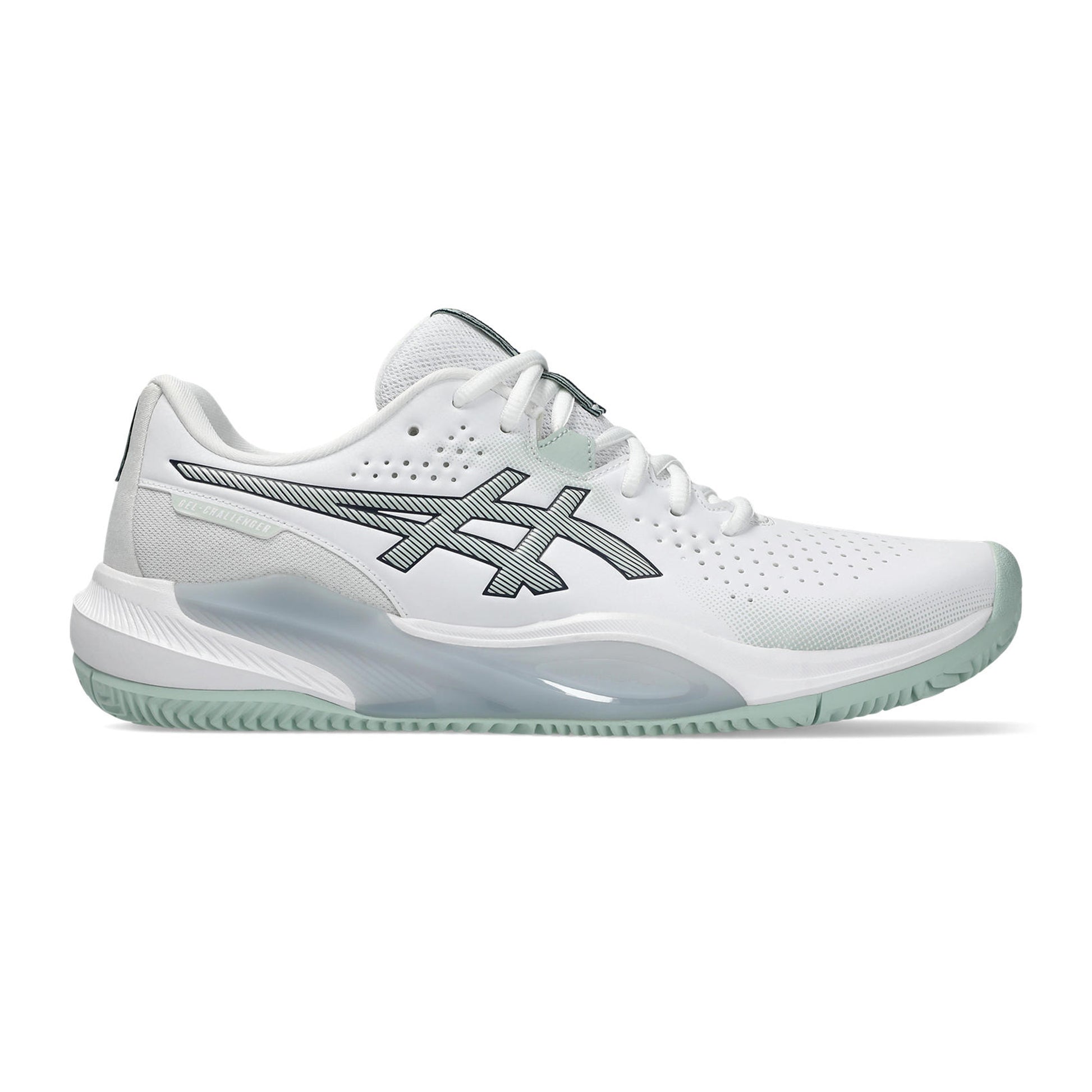 ASICS Gel-Challenger 15 Chaussure terre battue Hommes - blanc, bleu gris