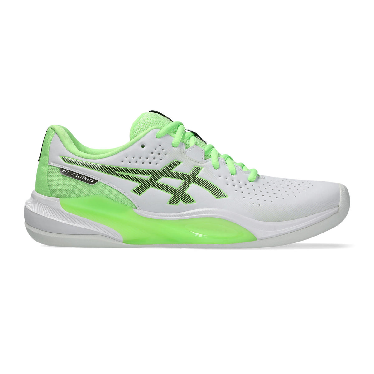 ASICS Gel-Challenger 15 Tennisschoen tapijt Heren - wit, neongroen