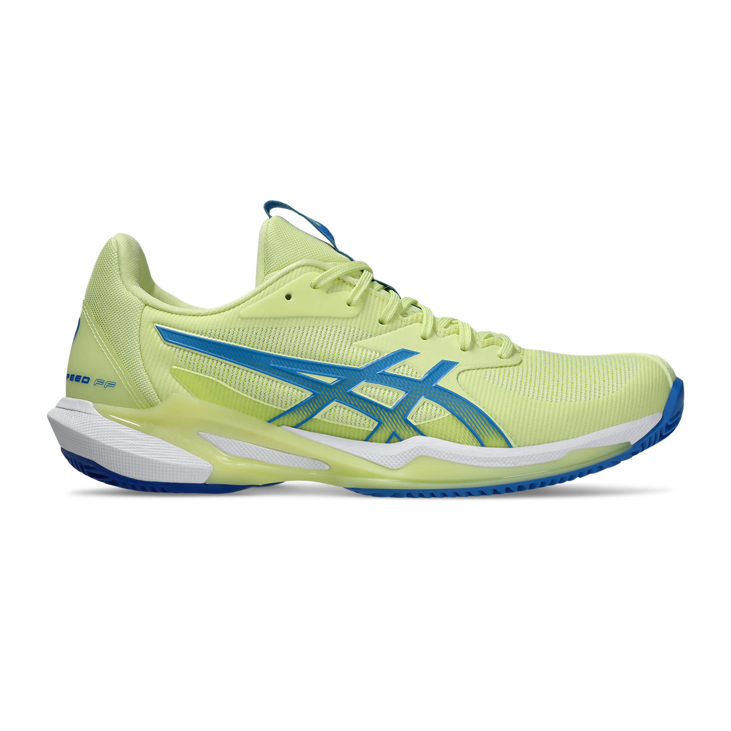 ASICS Solution Speed FF 3 Gravelschoen Dames - limoen, blauw