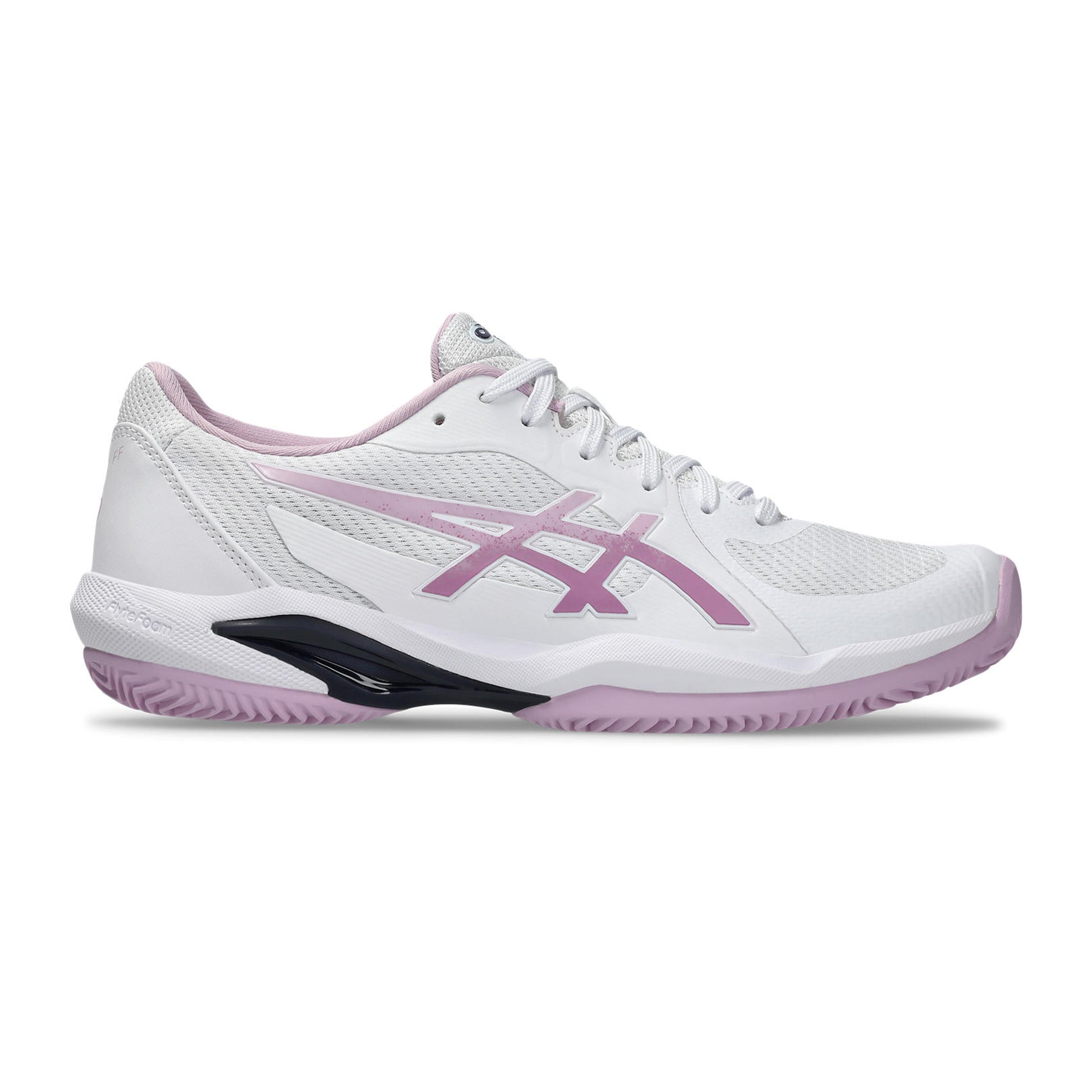 ASICS Solution Swift FF 2 Gravelschoen Dames - wit, oud roze