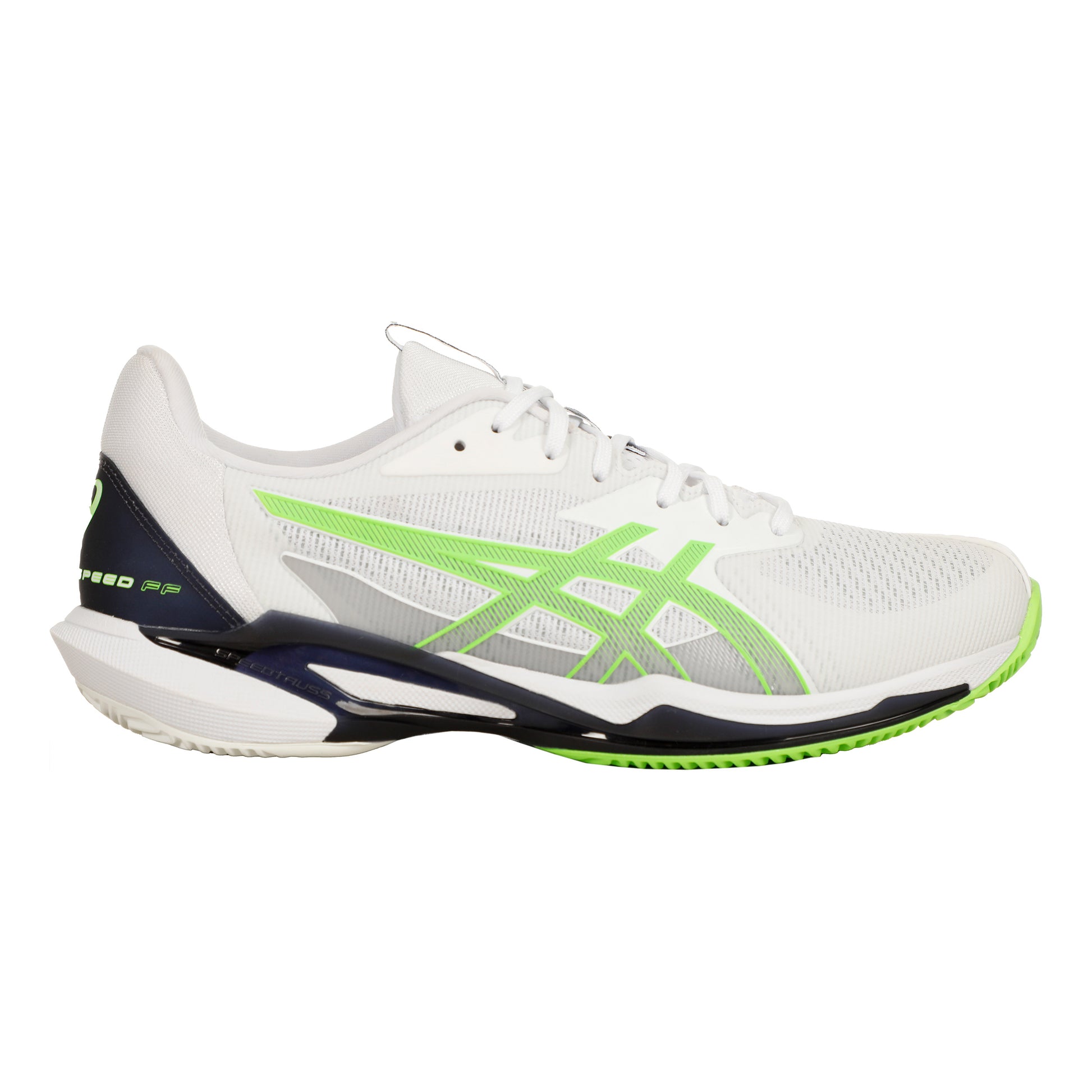 ASICS Solution Speed FF3 Gravelschoen Heren - wit, neongroen