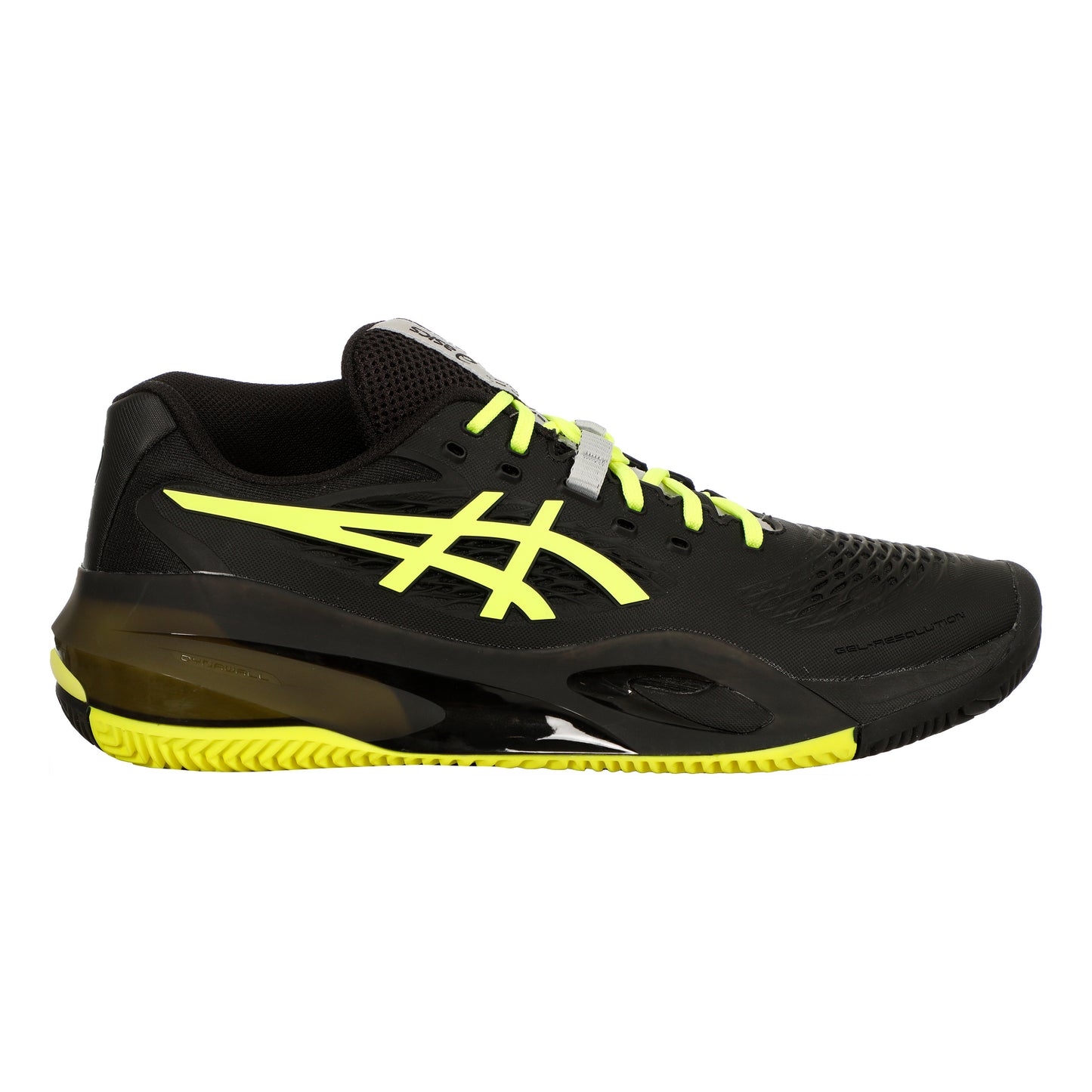 ASICS Gel-Resolution X Chaussure terre battue Hommes - noir, jaunes fluo