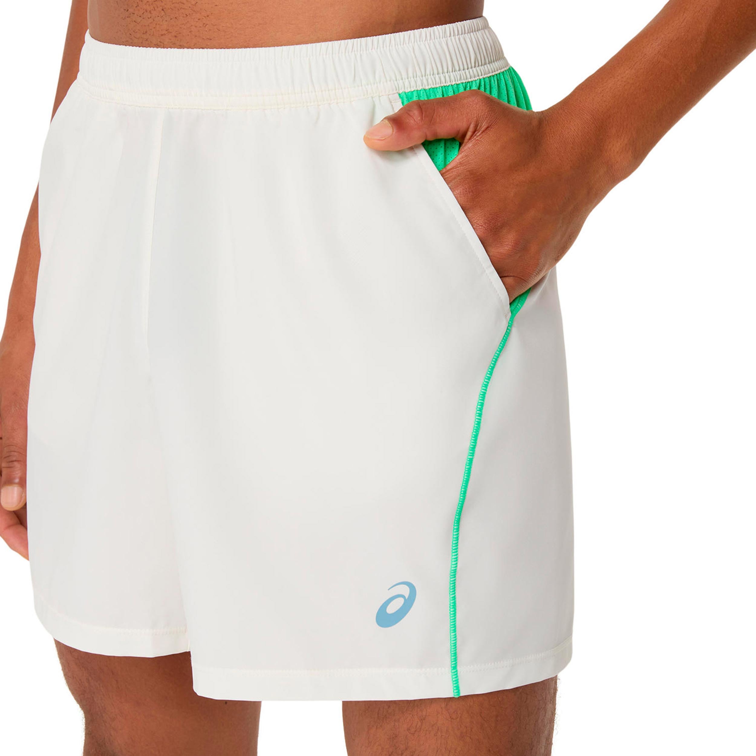 ASICS Court 7in Shorts Heren - crème, groen