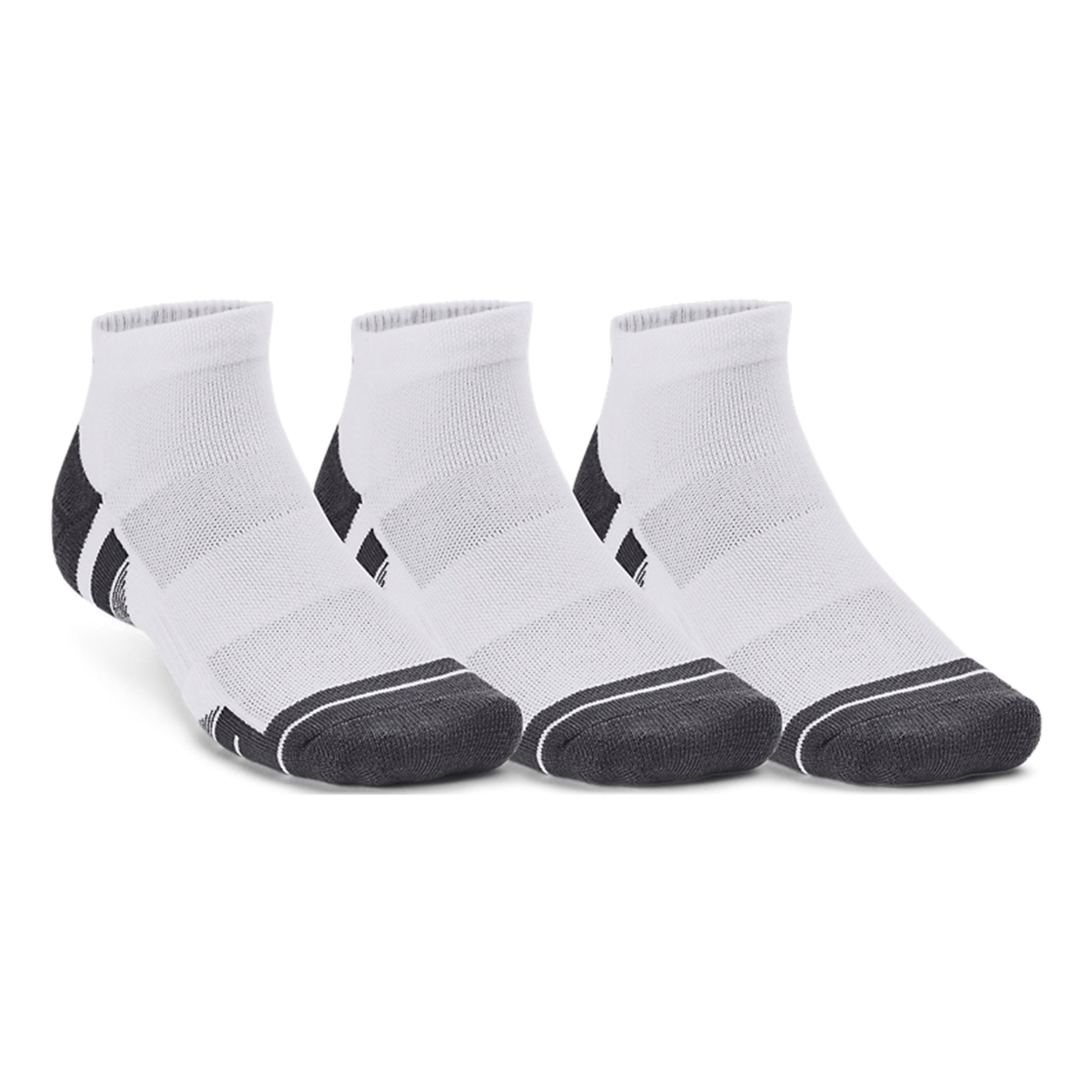 Under Armour Performance Tech Low Chaussettes De Tennis Pack De 3-Blanc