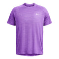 Tech Textured T-shirt Hommes - violet,