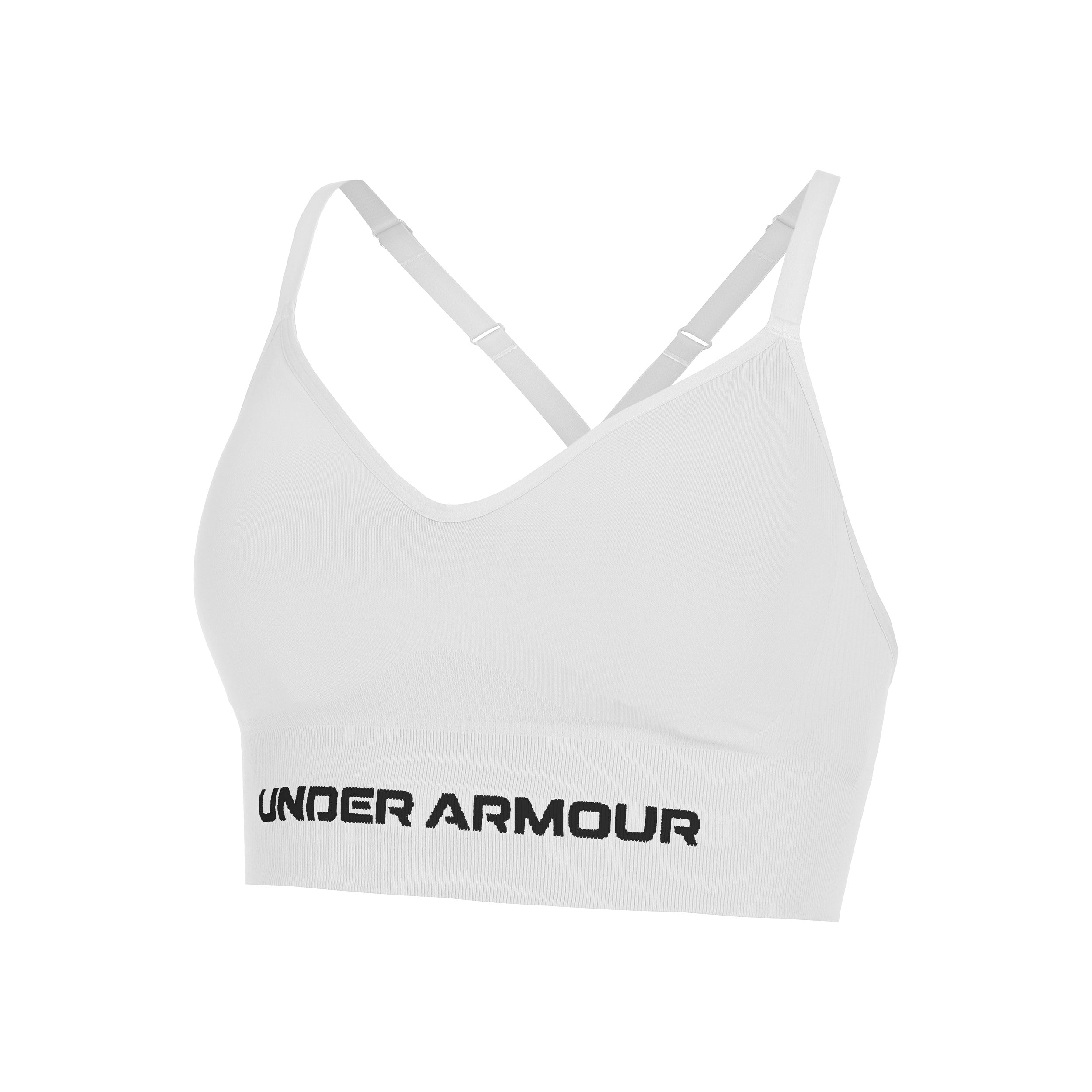 Under Armour Vanish Seamless Sport-bh Dames-Wit,Zwart