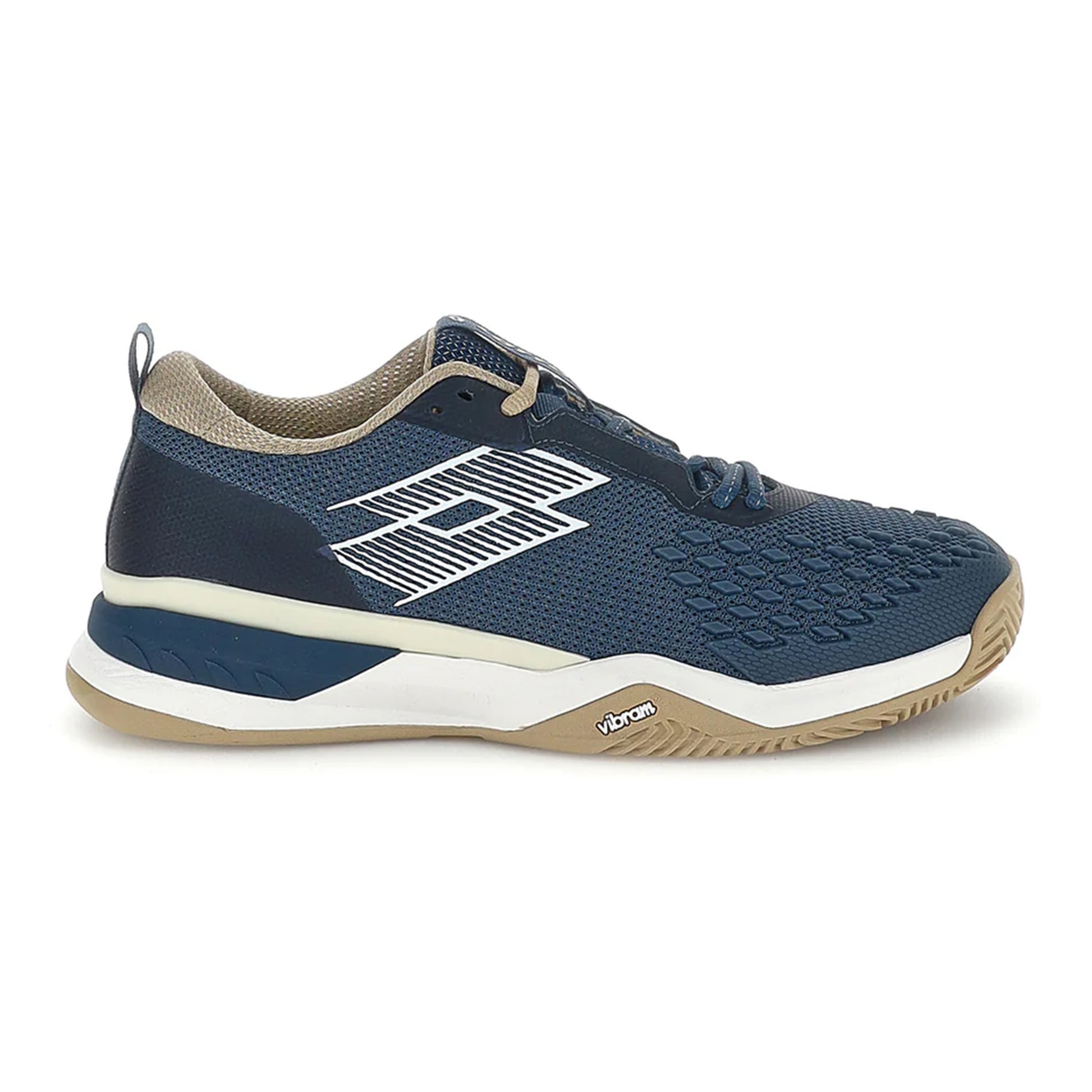Lotto Raptor Hyperpulse 100 III Chaussure terre battue Hommes - bleu foncé, beige