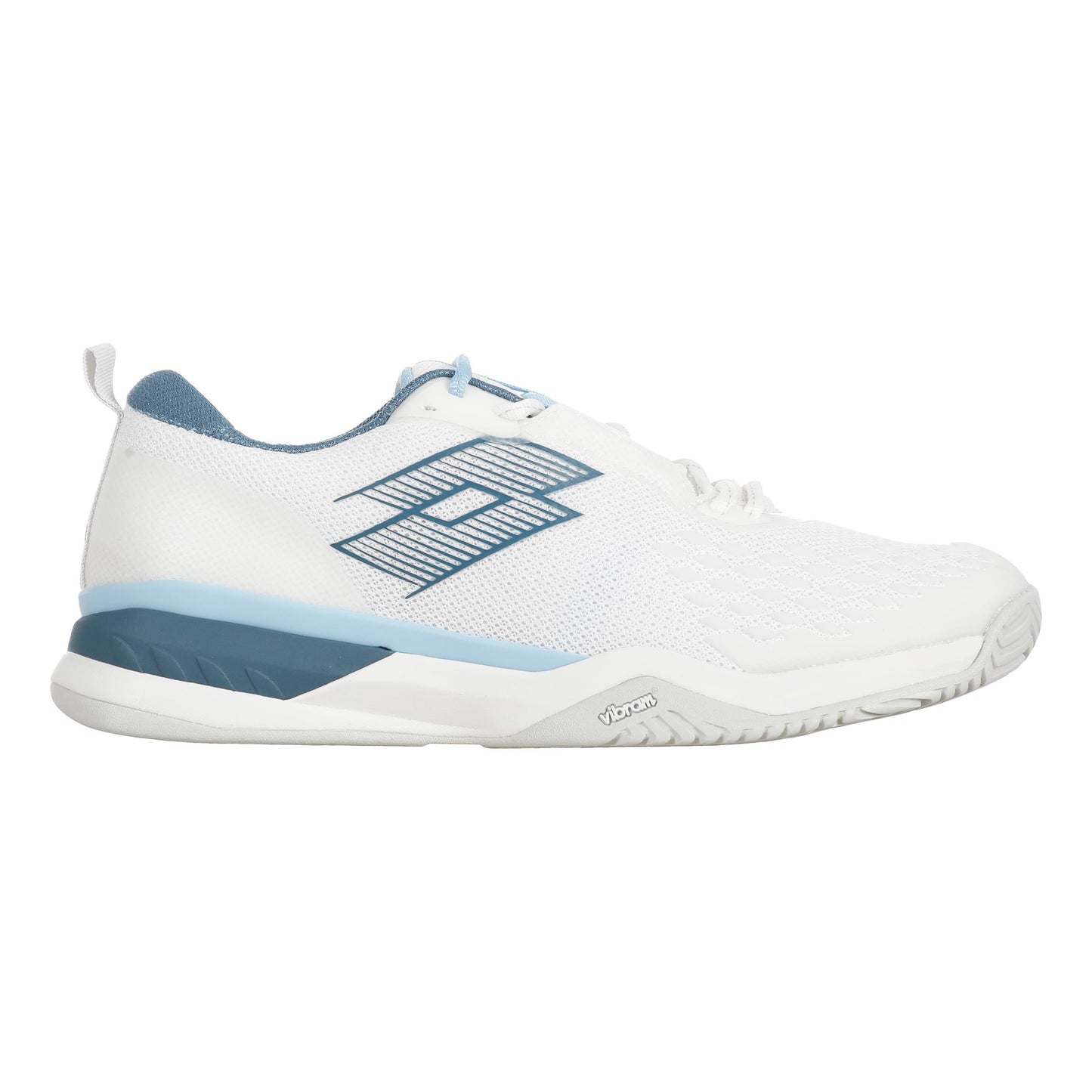 Lotto Raptor Hyperpulse 100 III SPD Allcourt Schoen Heren-Wit,Blauw