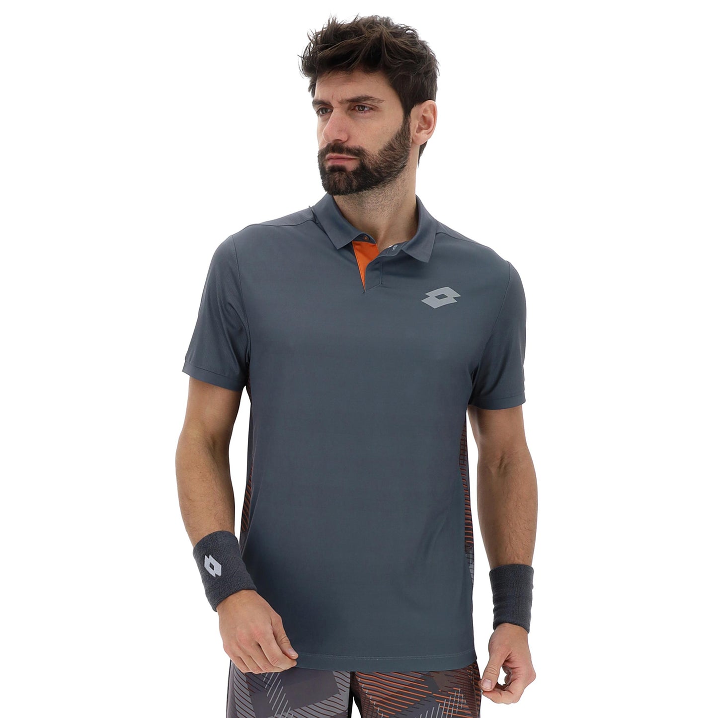 Lotto Tech IV Polo Hommes-gris clair