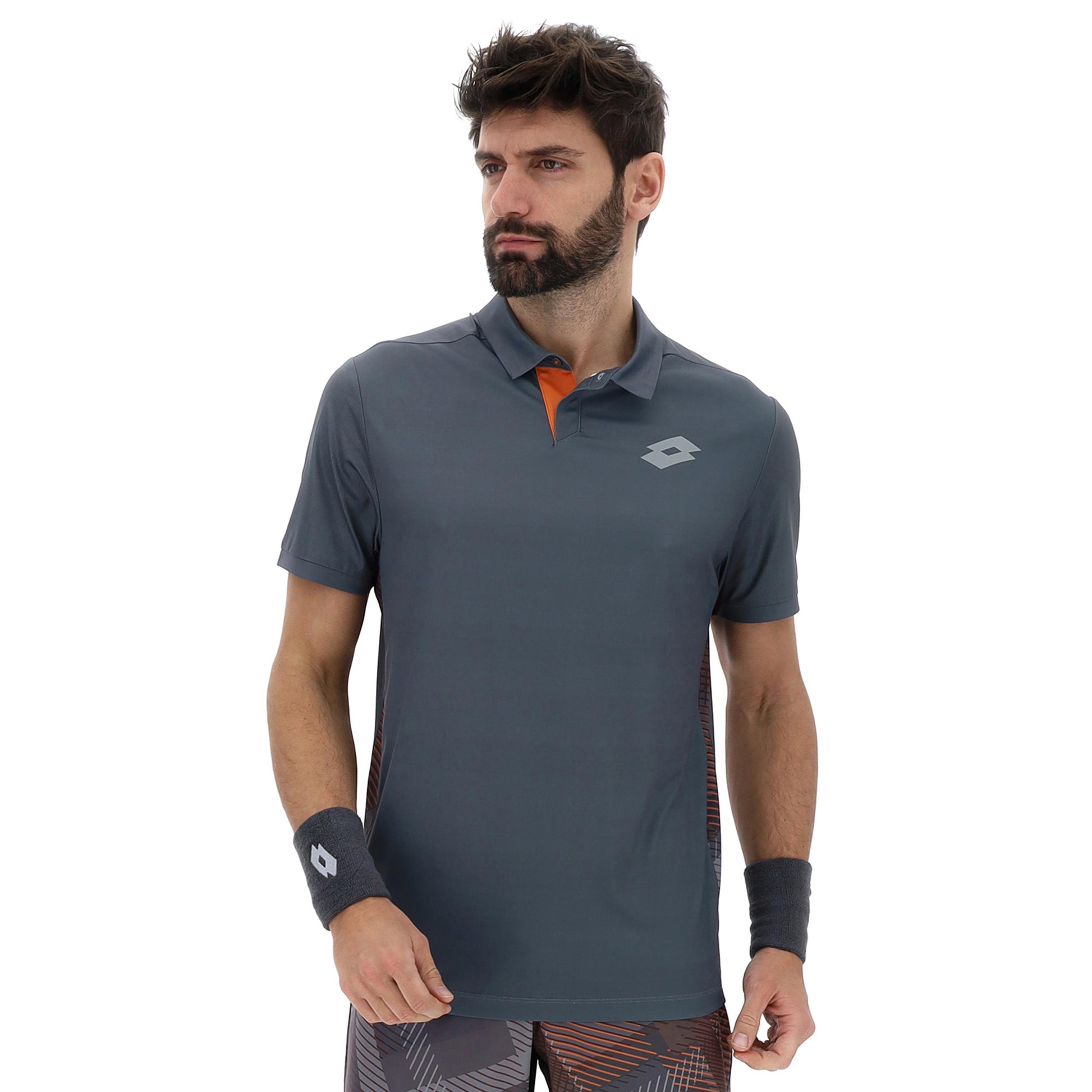 Lotto Tech IV Polo Hommes-gris clair