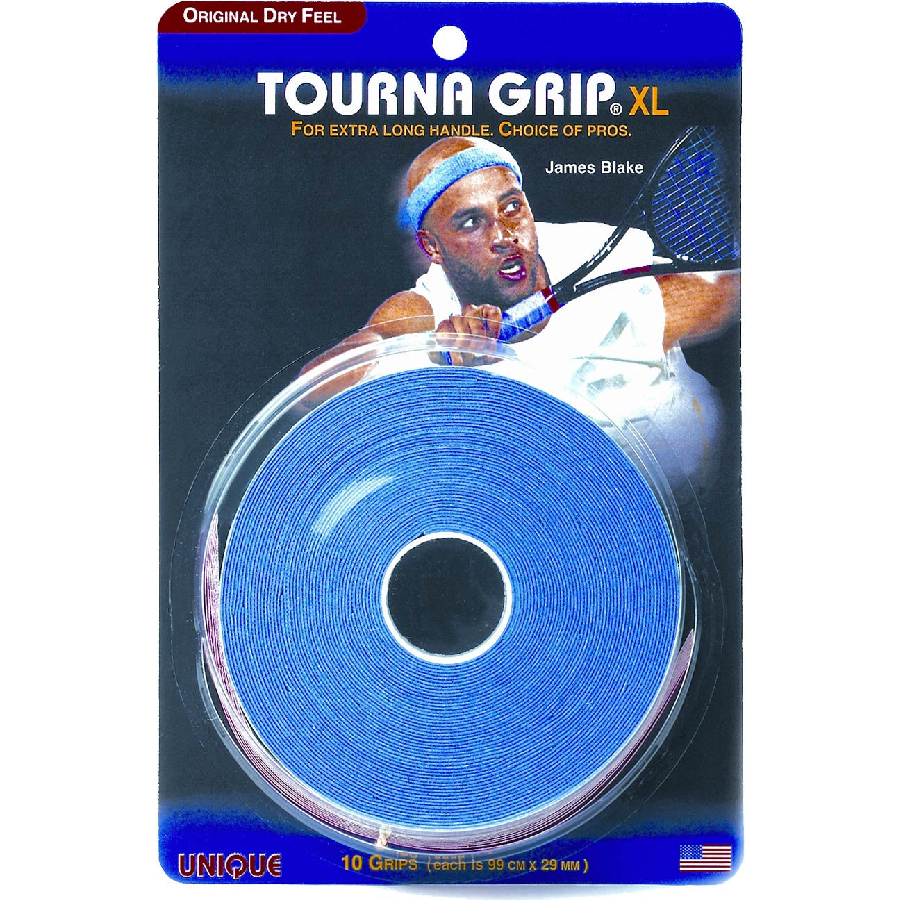 Tourna Grip XL Pack De 10-Bleu