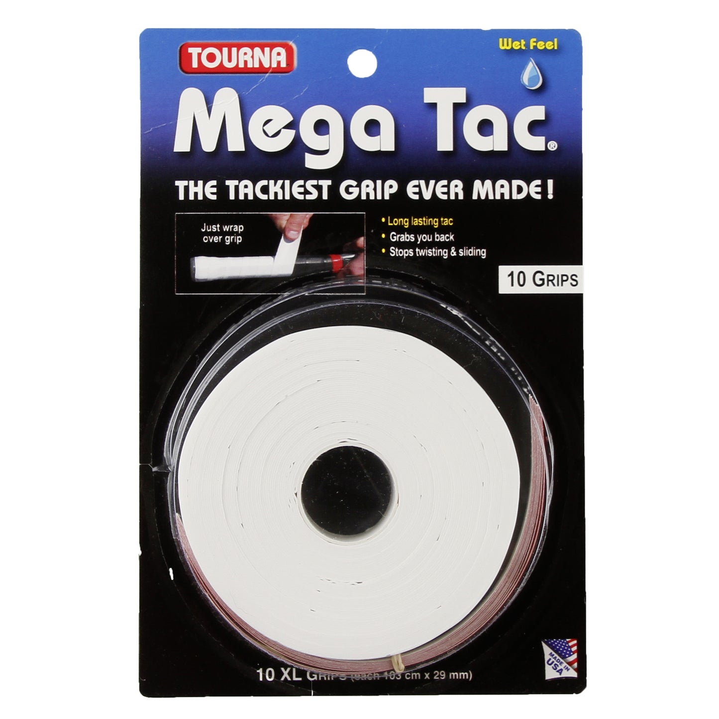 Tourna Mega Tac Verpakking 10 Stuks-Wit