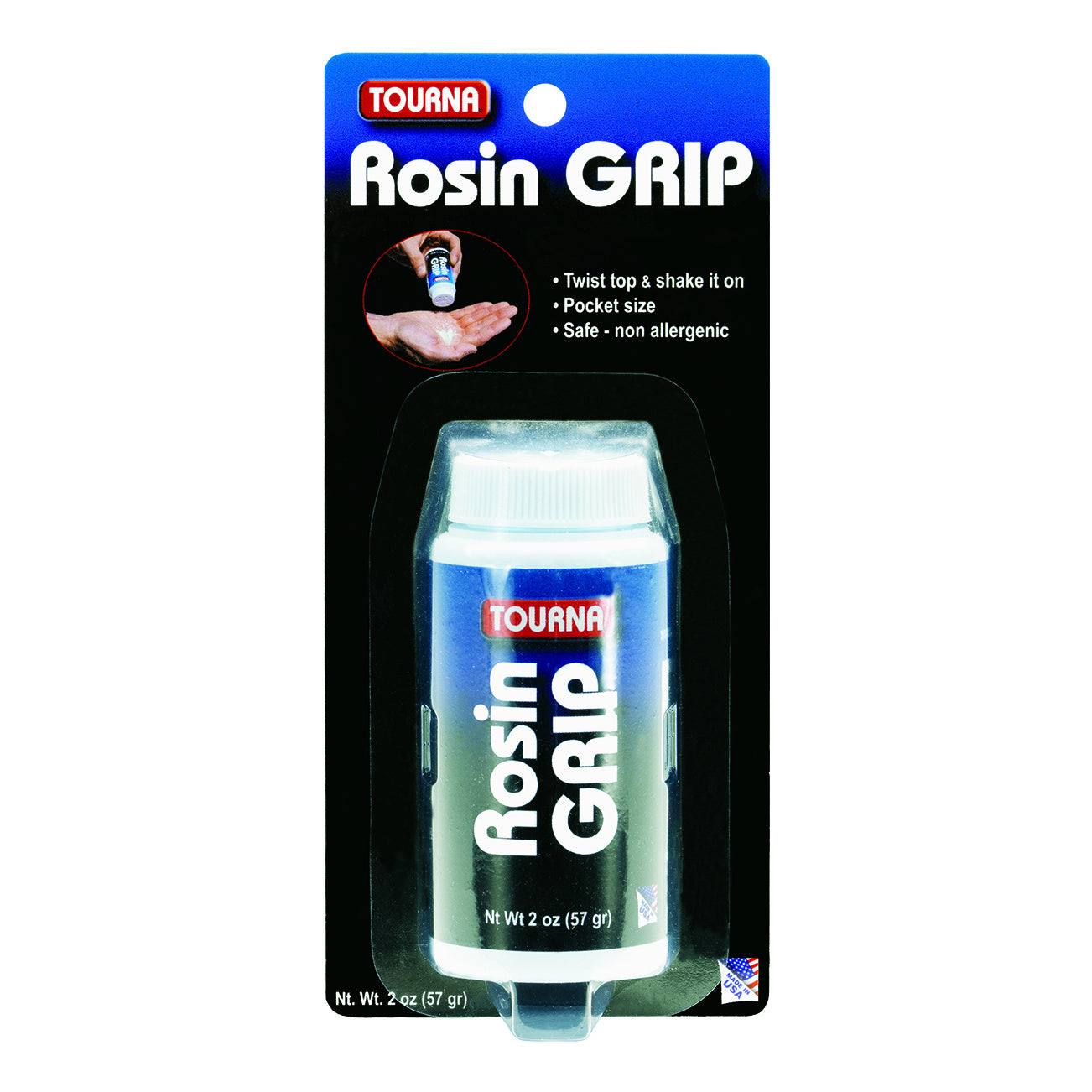 Tourna Rosin Grip Shaker Handverzorging-Wit