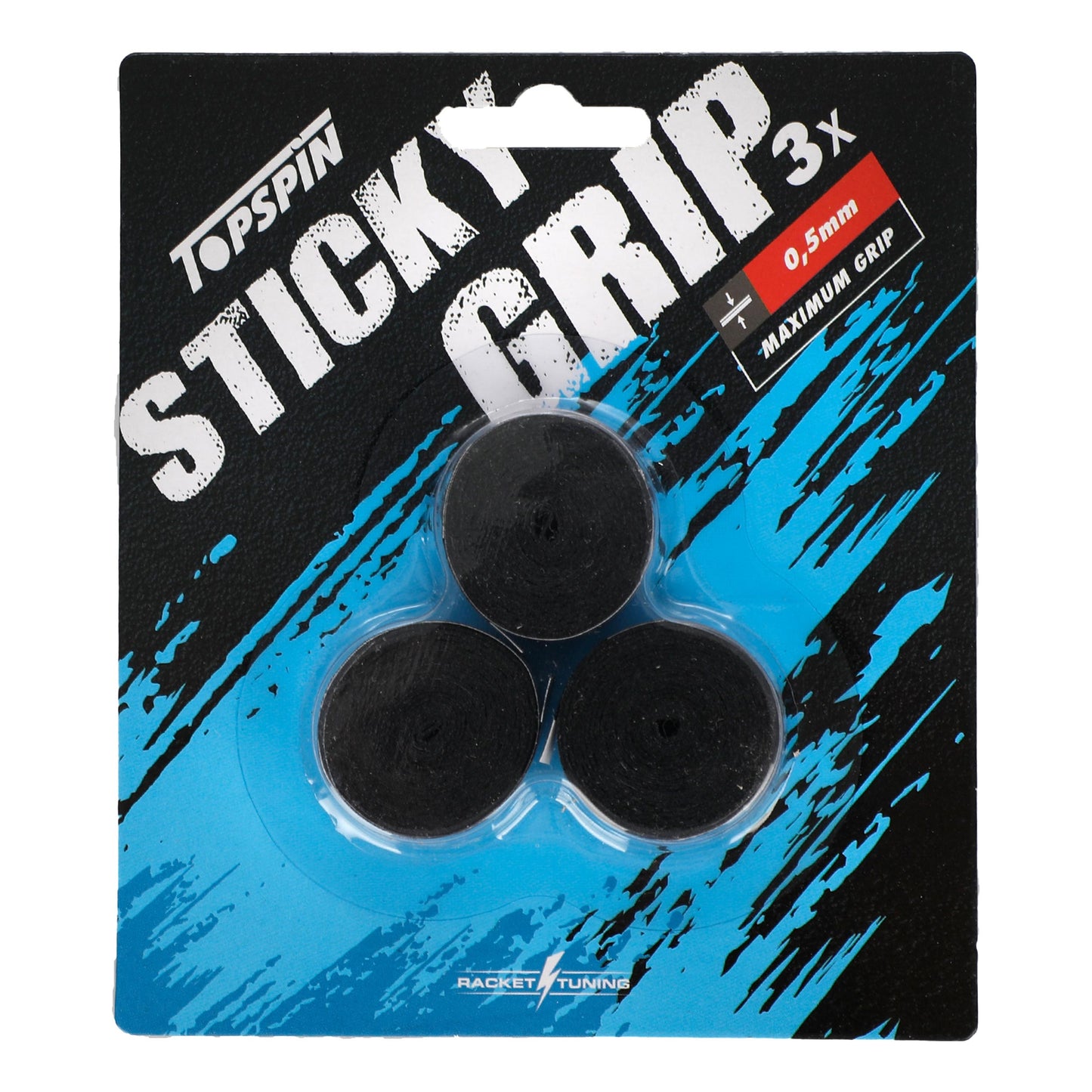 Topspin Sticky Grip Pack De 3-Noir
