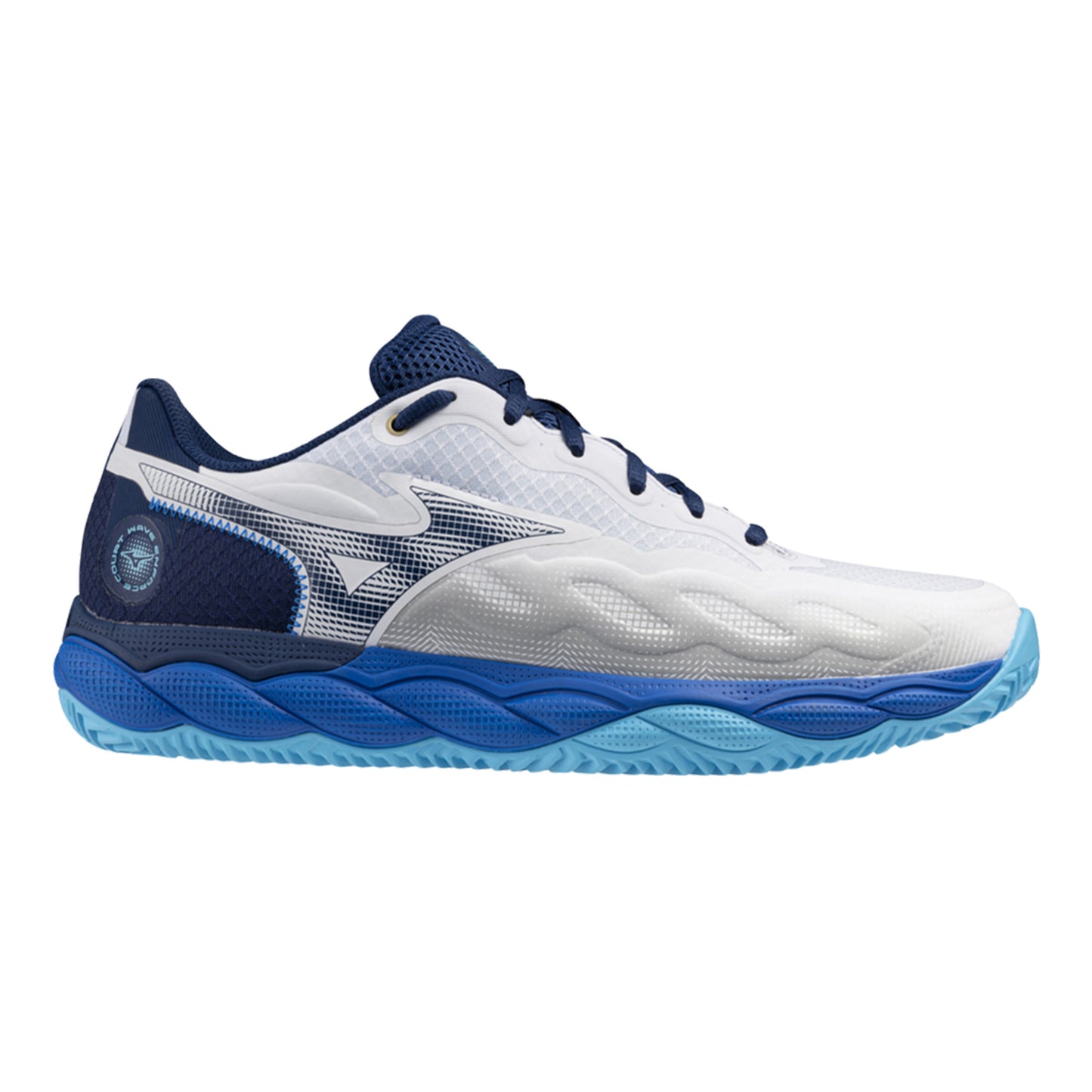 Mizuno Wave Enforce Court Chaussure terre battue Hommes - blanc, bleu