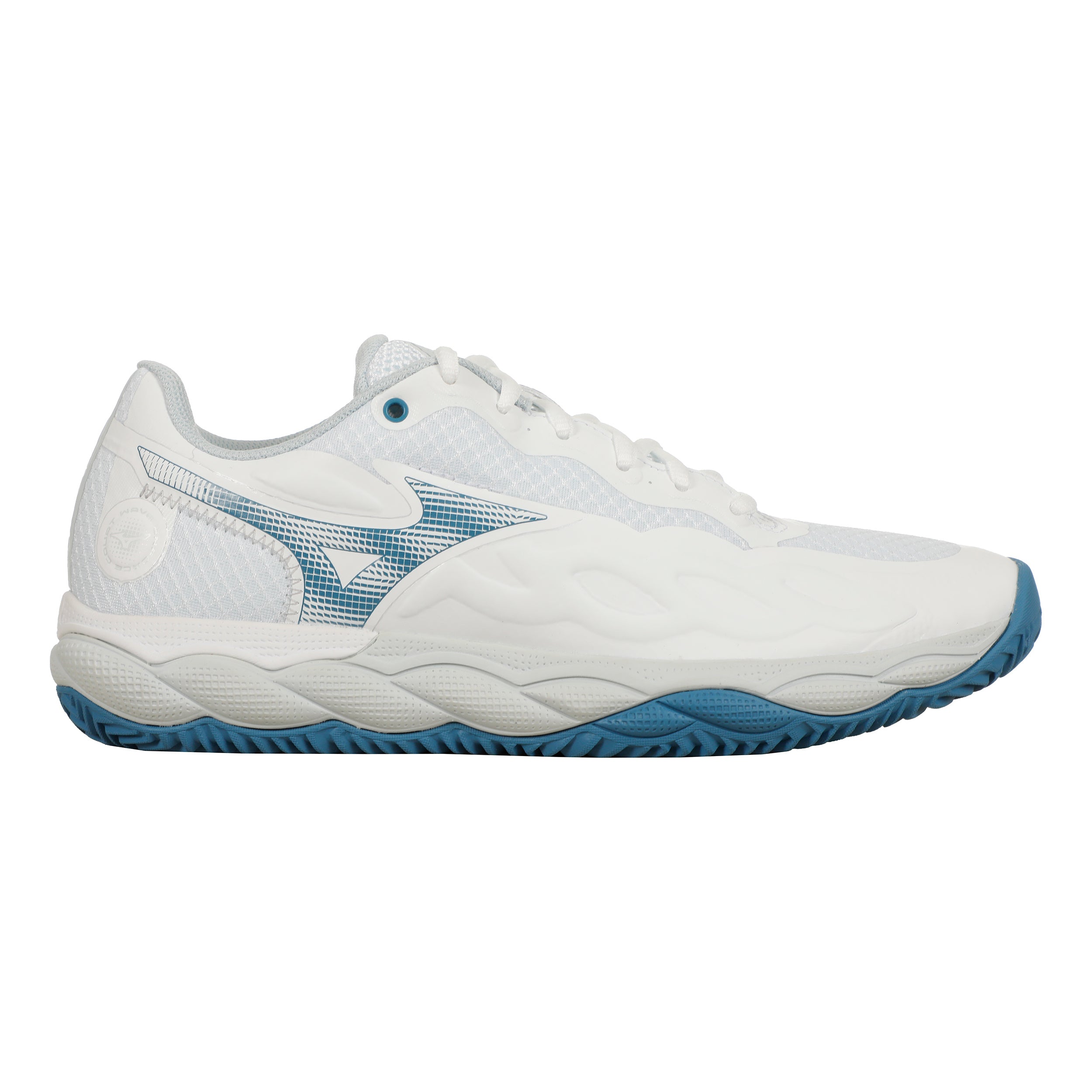 Mizuno Wave Enforce Court Gravelschoen Dames - wit, blauw