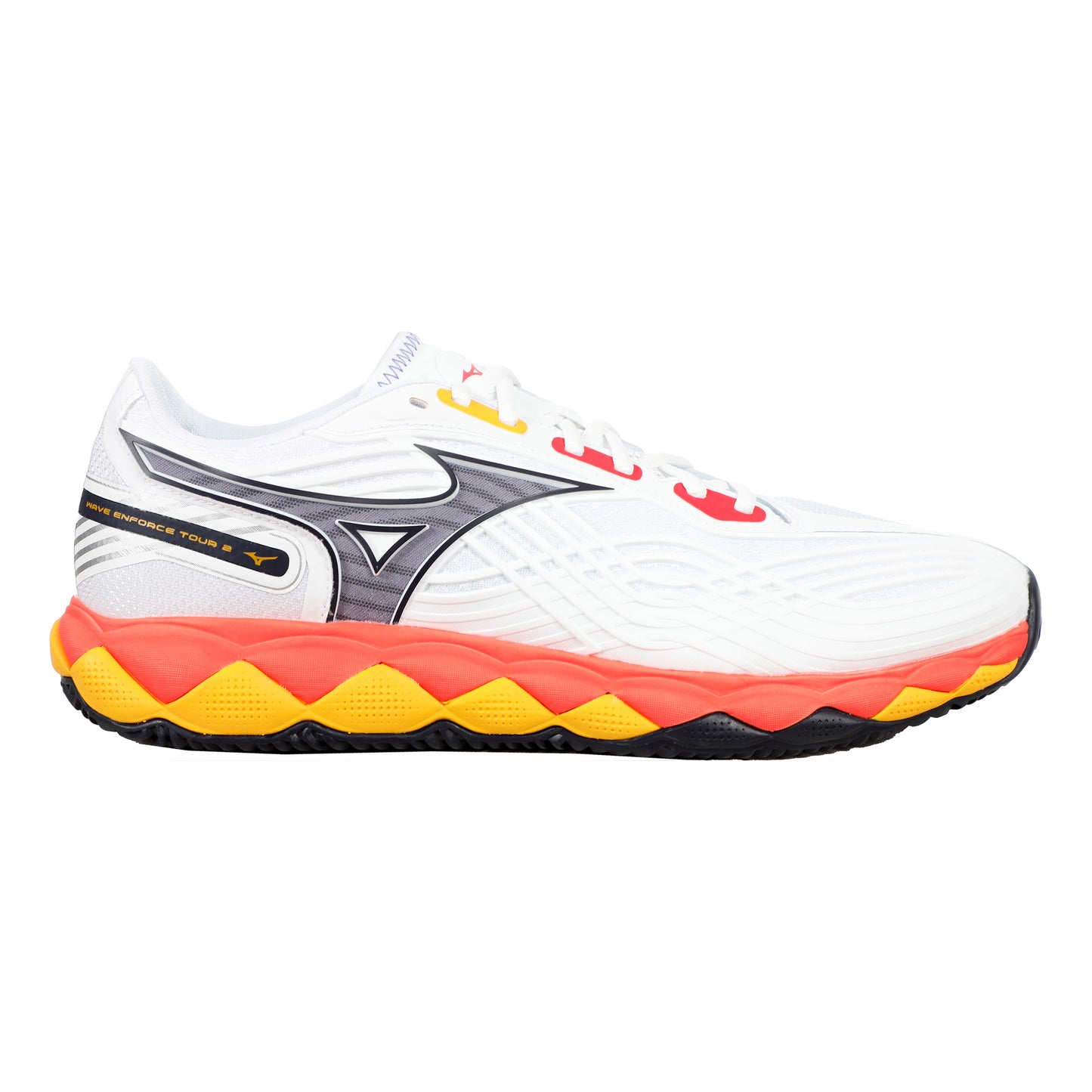 Mizuno Wave Enforce Tour 2 Gravelschoen Heren - wit, oranje