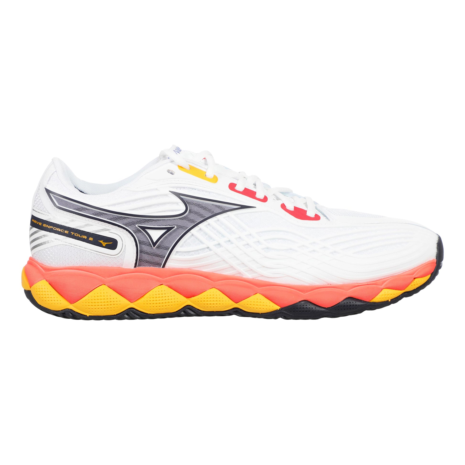 Mizuno Wave Enforce Tour 2 Allcourt Schoen Heren-Wit,Blauw
