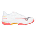 Wave Exceed Court Chaussure Terre Battue Femmes-Blanc,Corail