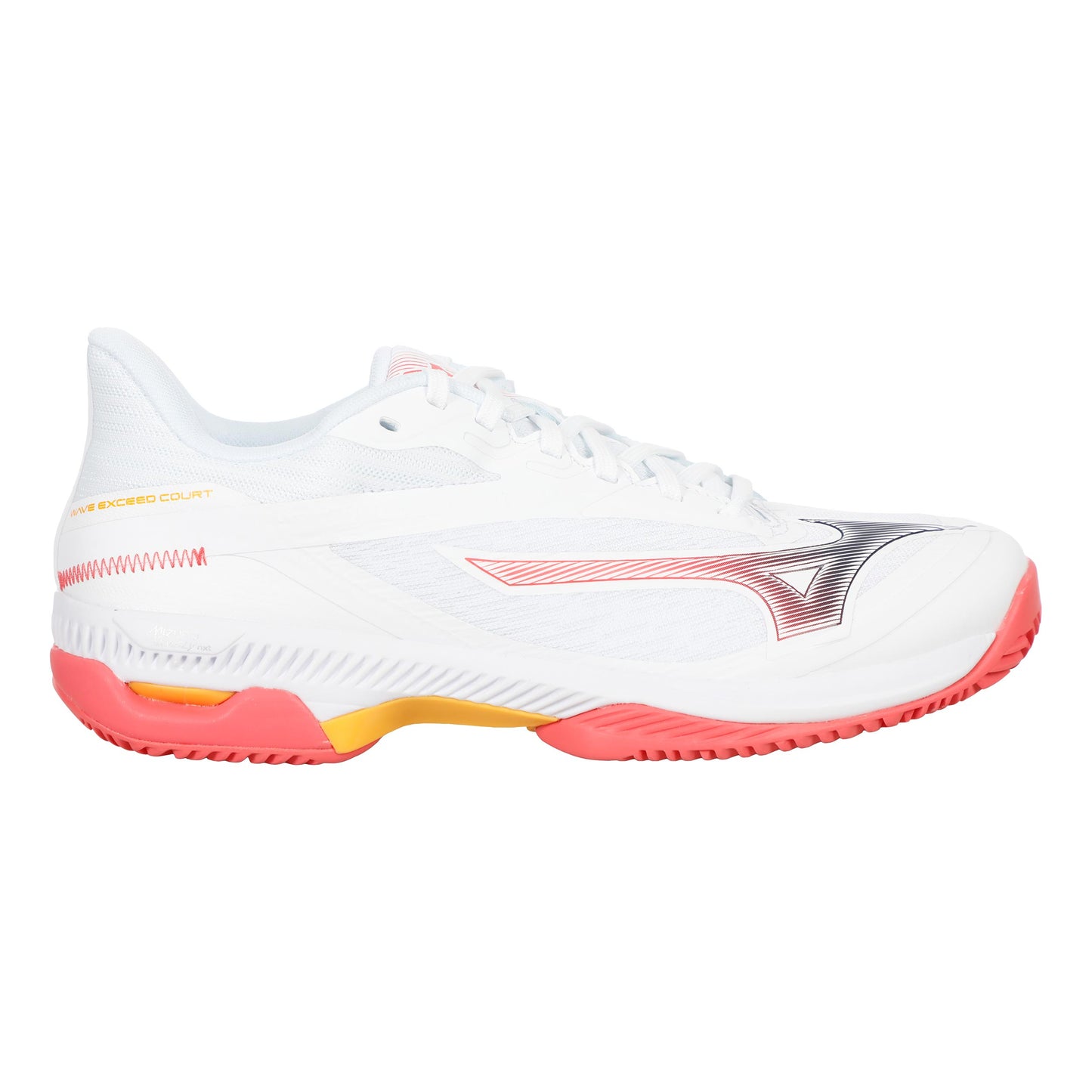 Mizuno Wave Exceed Court Chaussure Terre Battue Femmes-Blanc,Corail