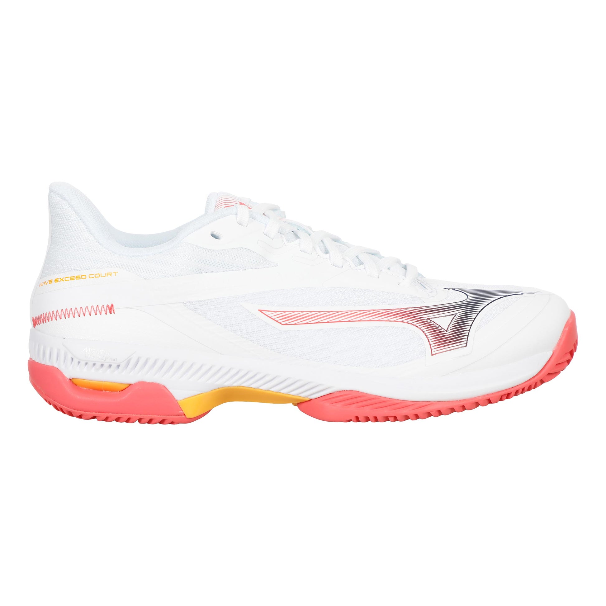 Mizuno Wave Exceed Court Chaussure Terre Battue Femmes-Blanc,Corail