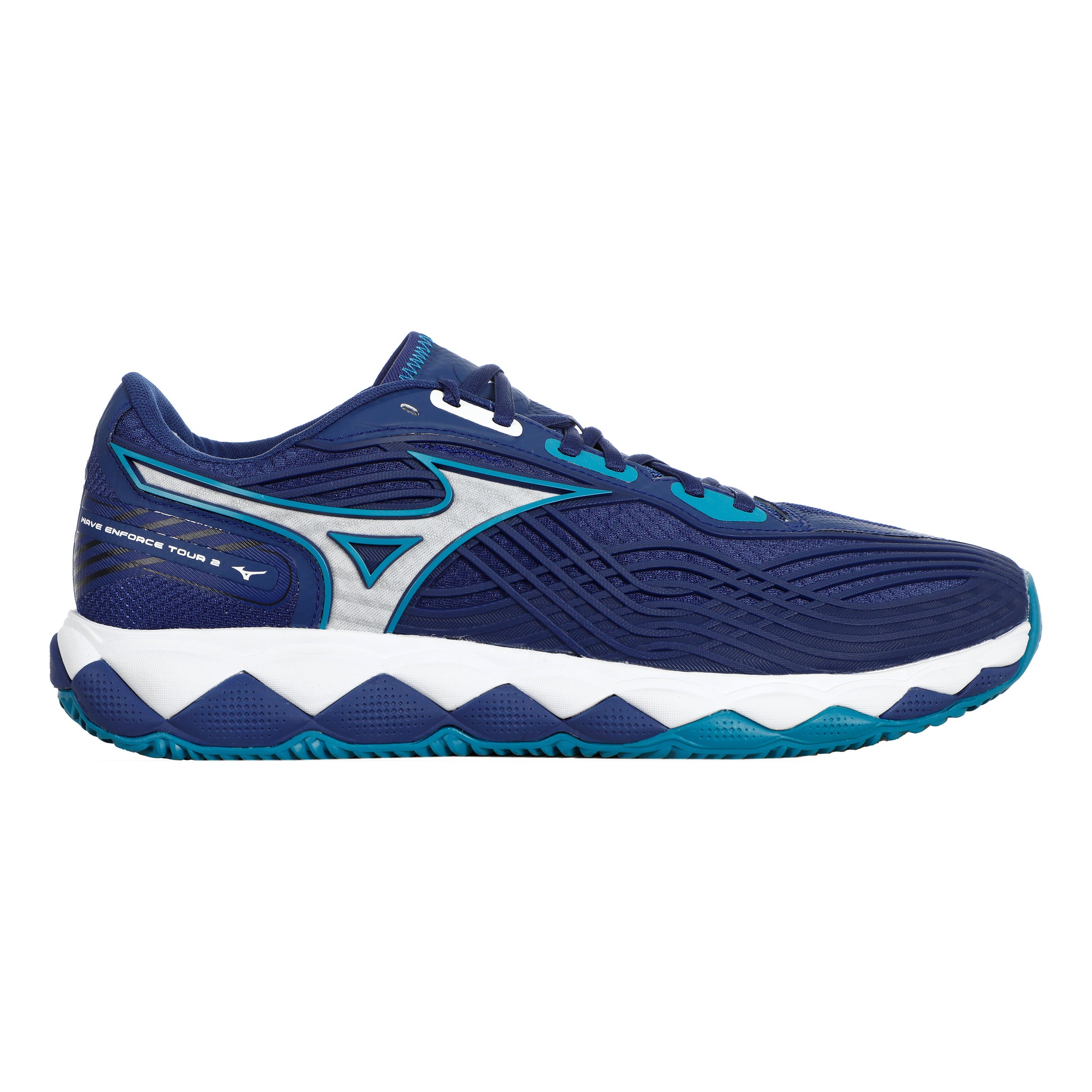 Mizuno Wave Enforce Tour 2 Gravelschoen Heren-Blauw,Wit