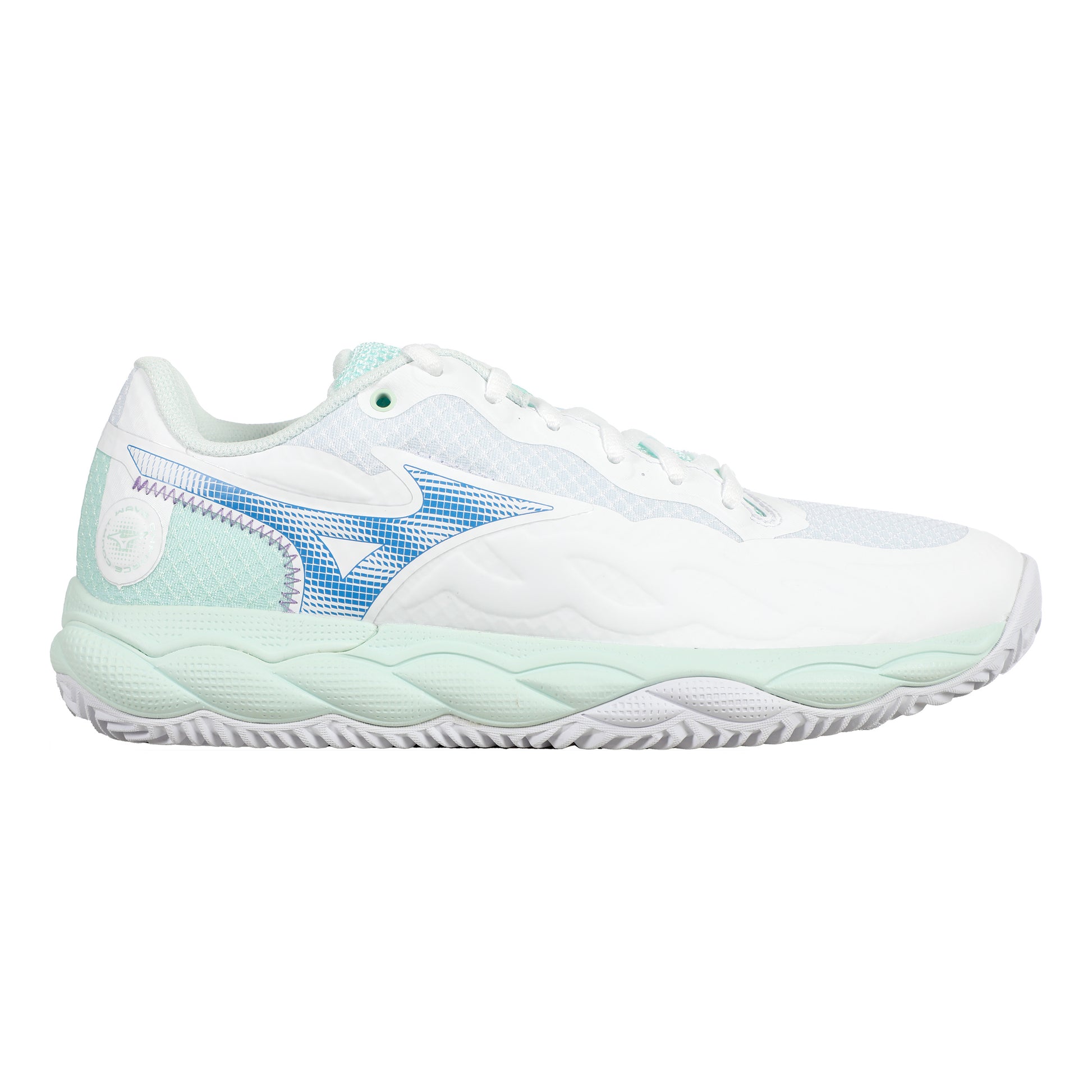 Mizuno Wave Enforce Court Chaussure terre battue Femmes - blanc, menthe