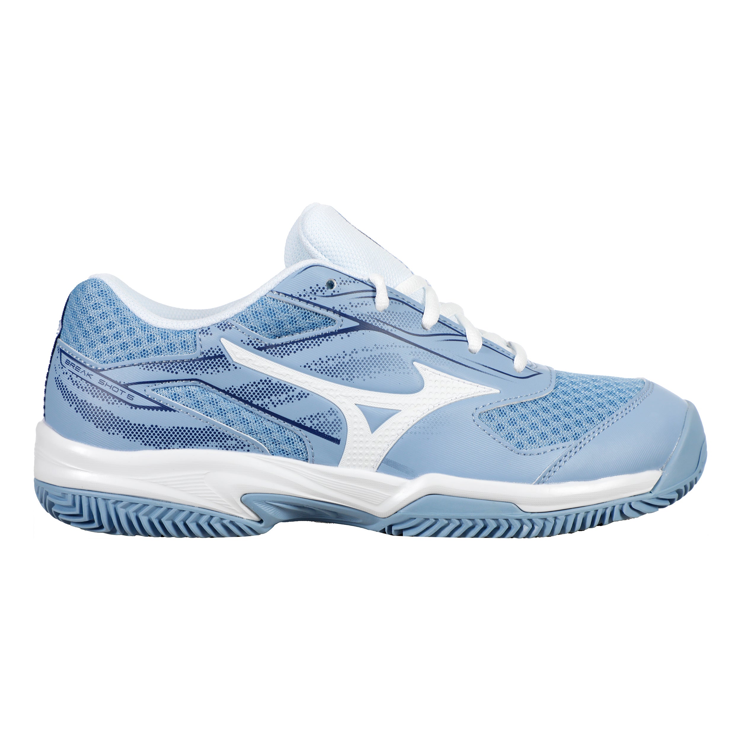 Mizuno Break Shot 5 Chaussure Terre Battue Femmes-Bleu,Blanc