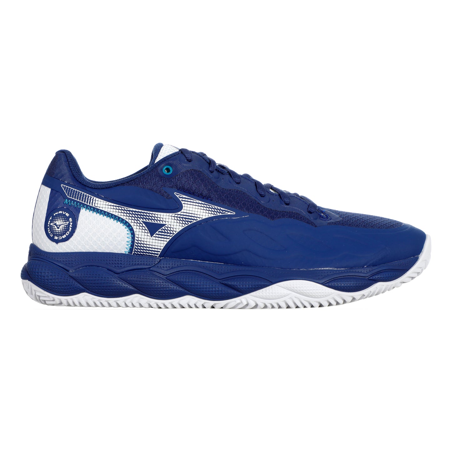Mizuno Wave Enforce Court Chaussure terre battue Hommes - bleu, blanc