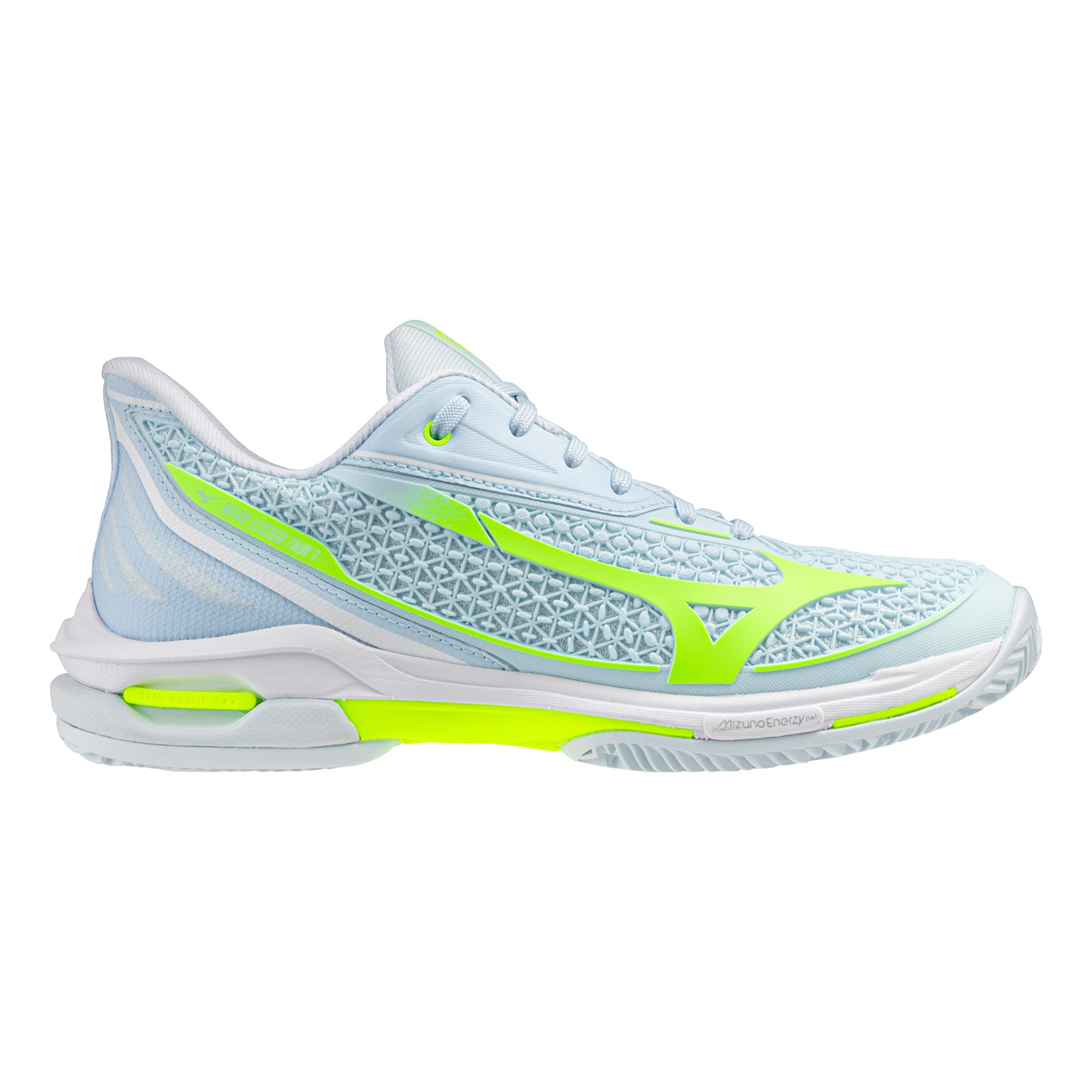 Mizuno Wave Exceed Tour 7 Gravelschoen Dames - wit, lichtblauw