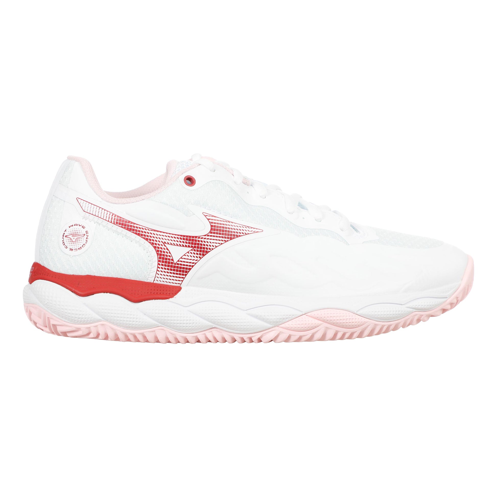 Mizuno Wave Enforce Court Chaussure terre battue Femmes - blanc, baie