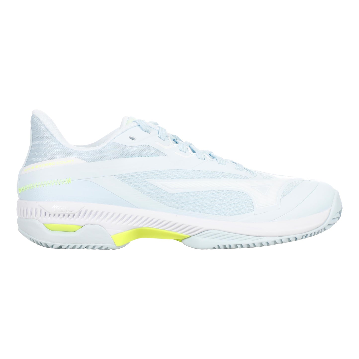 Mizuno Wave Exceed Court Chaussure terre battue Femmes - blanc, bleu clair