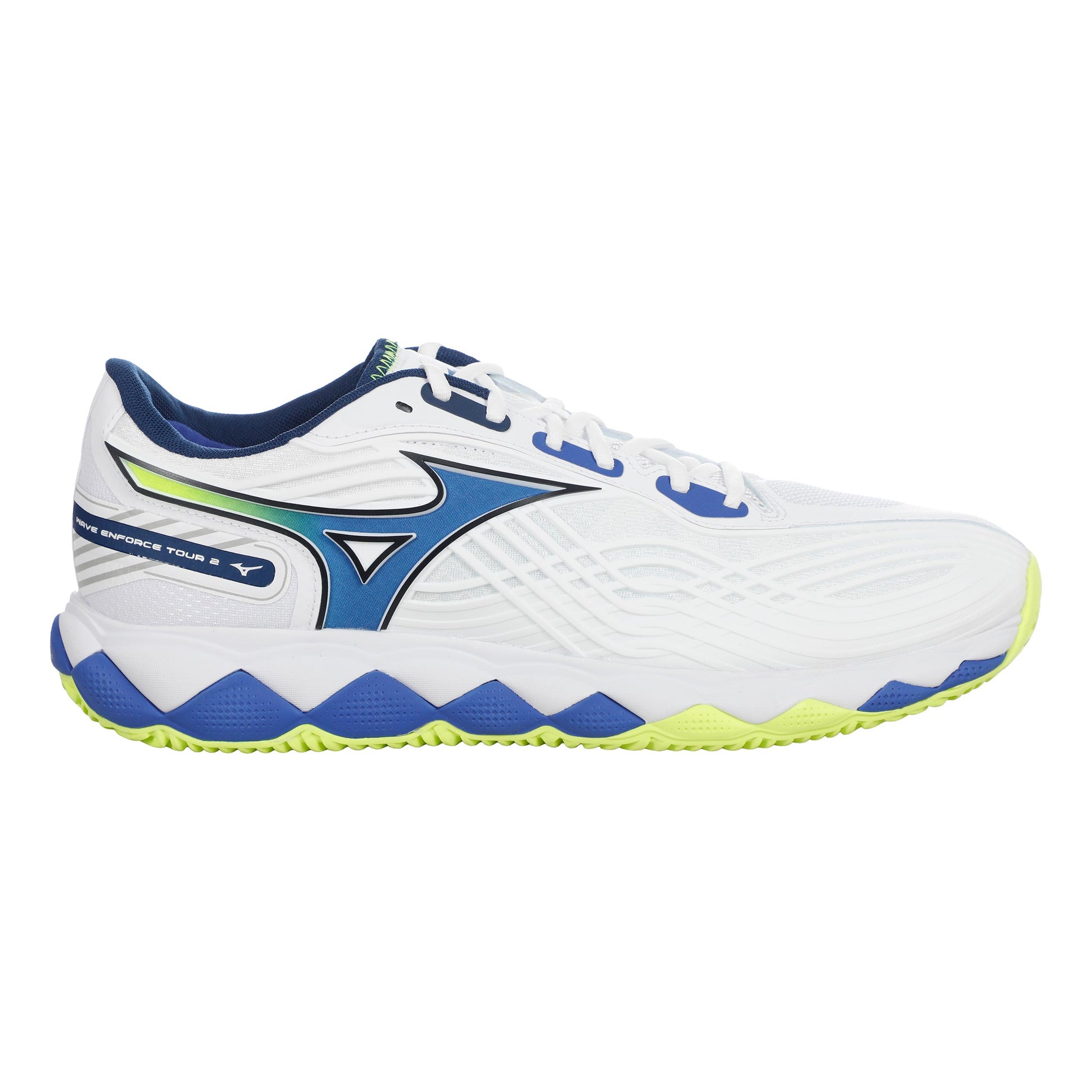 Mizuno Wave Enforce Tour 2 Gravelschoen Heren - wit, blauw